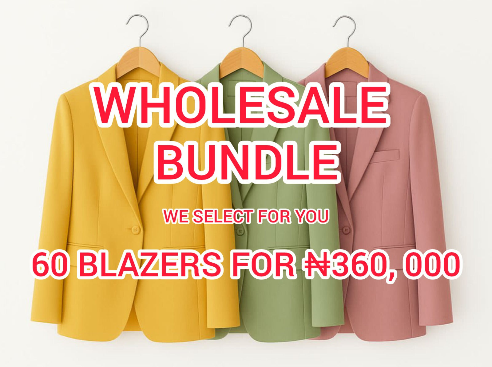 WHOLESALE BUNDLE- 60 BLAZERS image 0