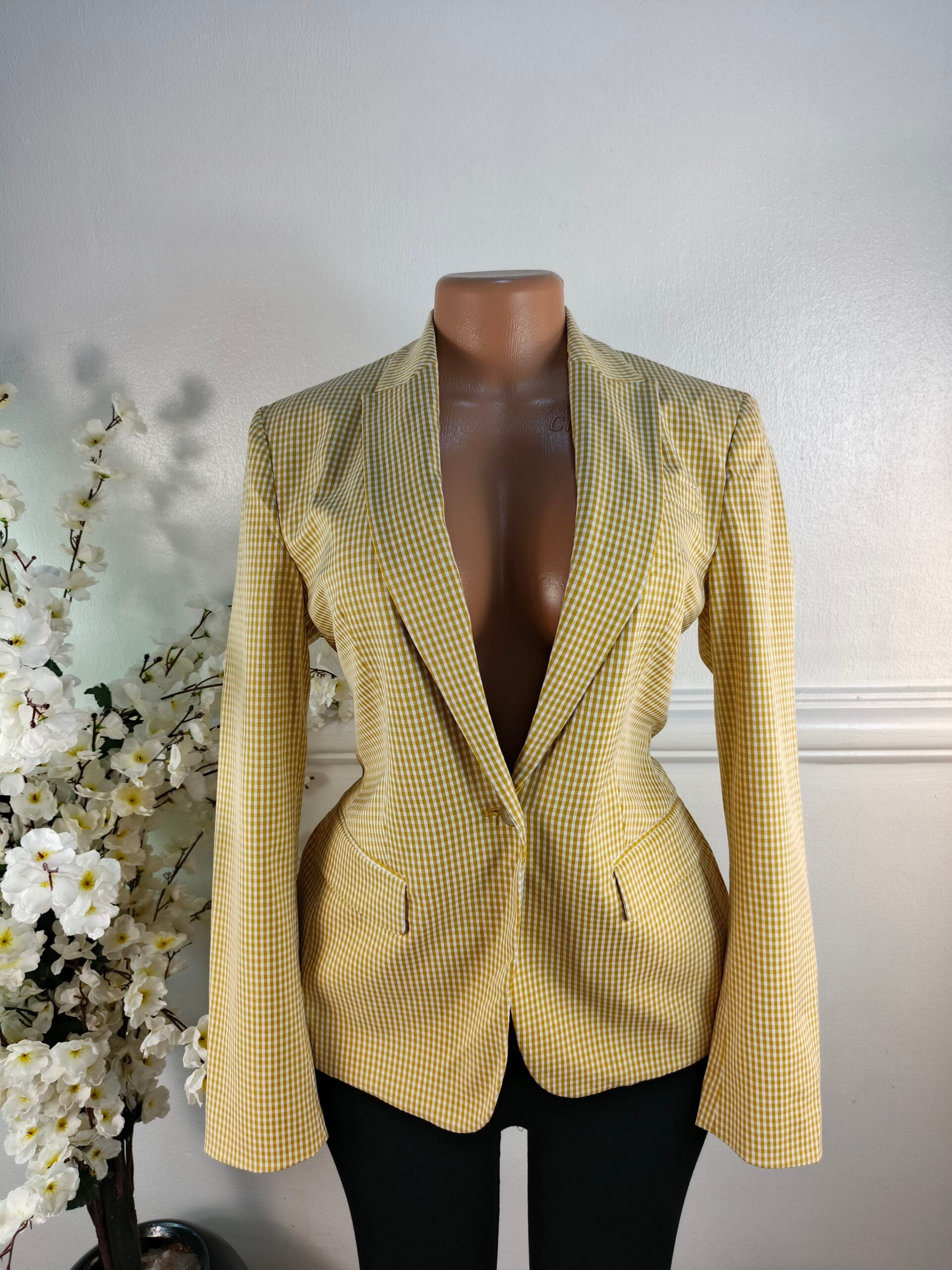 M&amp;S COLLECTION UK SIZE 8 [LENGTH 27 INCHES, CHECKERS] image 0