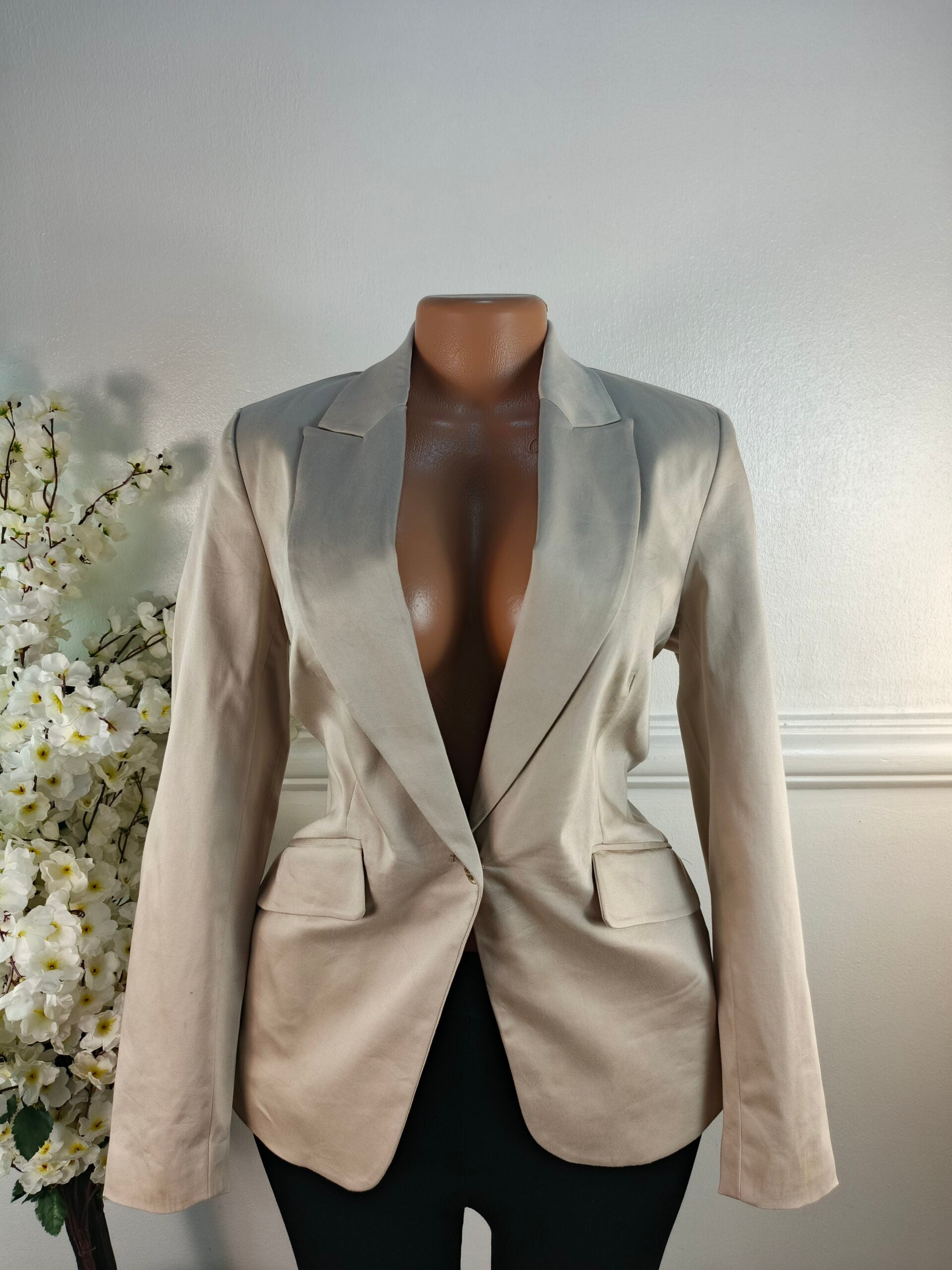 M&amp;S COLLECTION UK SIZE 10 [LENGHT 28 INCHES, COTTON BROWN] image 0