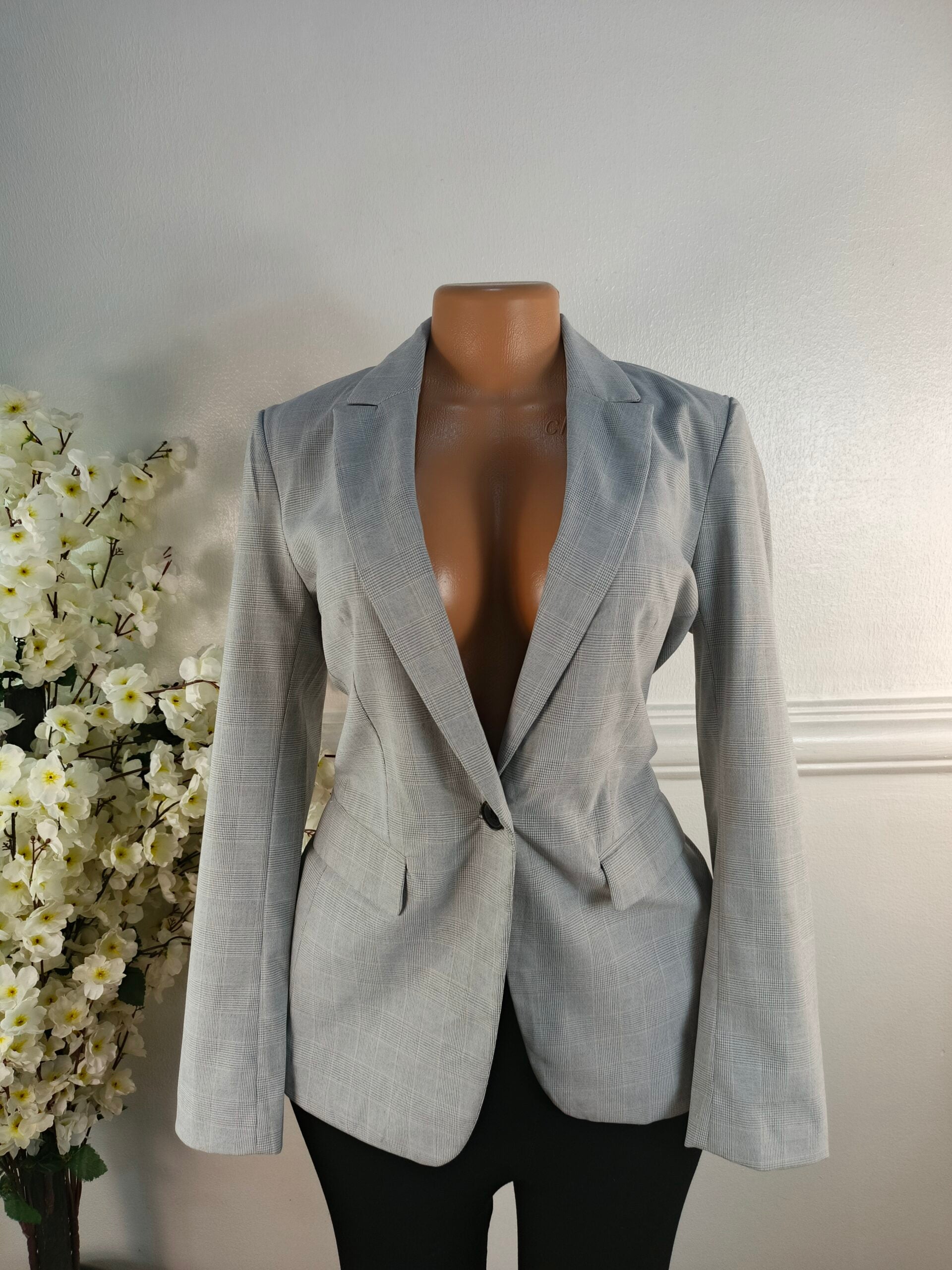H&amp;M UK SIZE 10 [LENGTH 28 INCHES, GREY] image 0