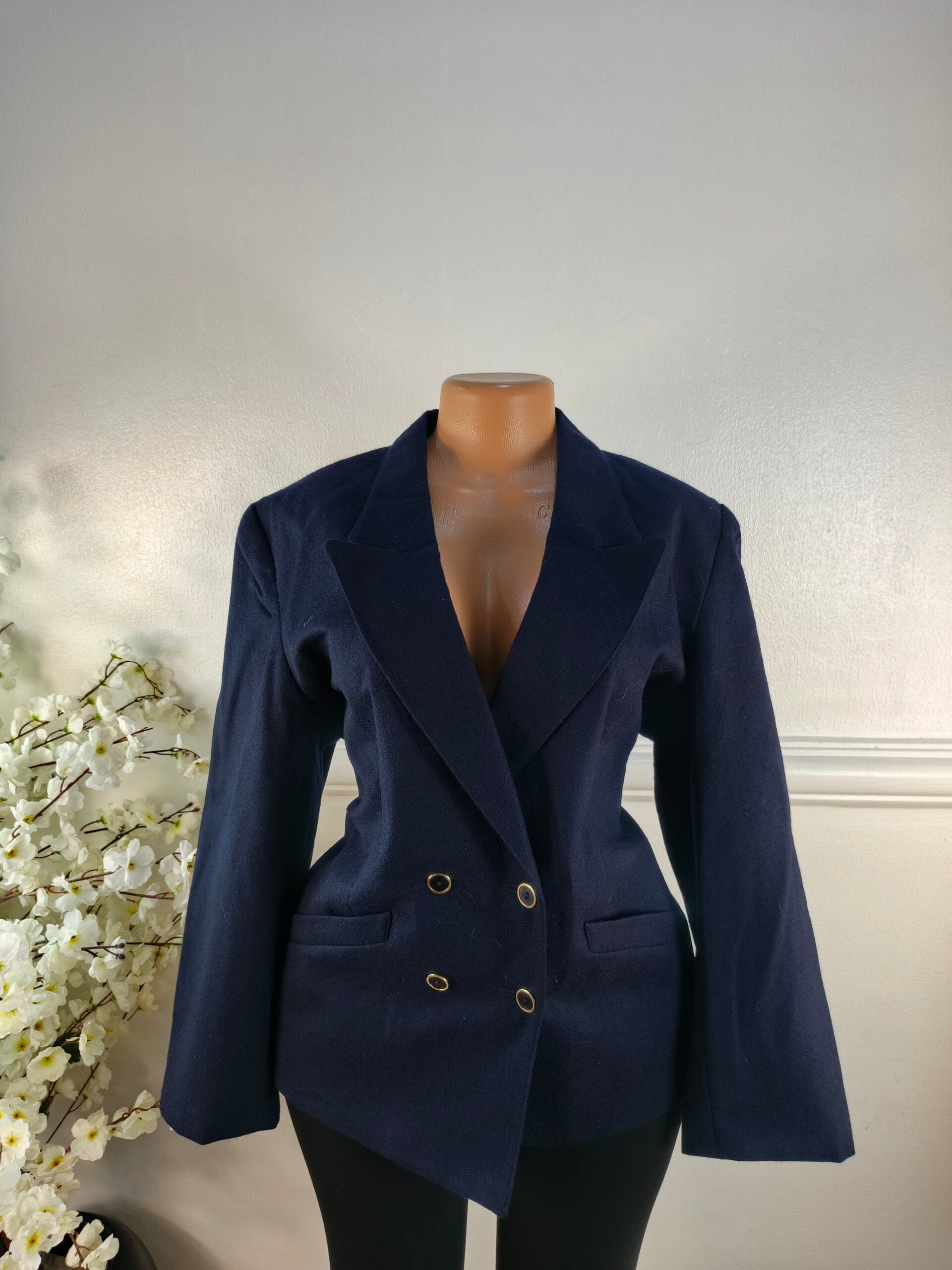 EDINBURGH UK SIZE 16 [LENGTH 27 INCHES, NAVY BLUE] image 0