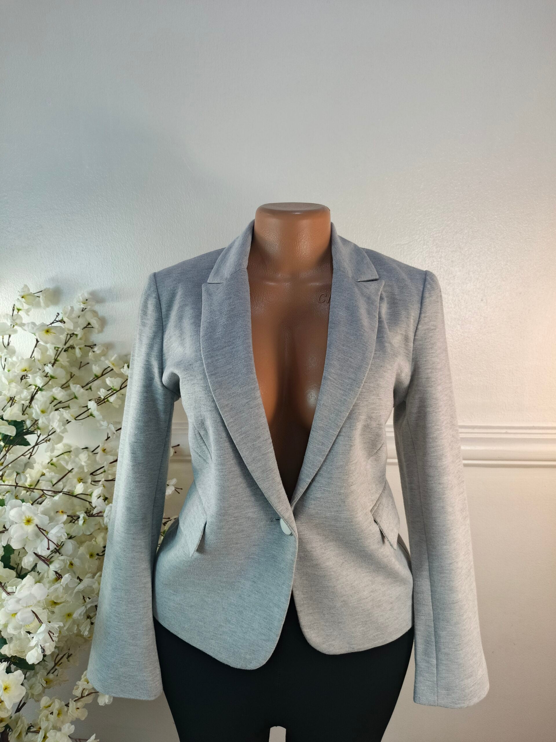 BETTY JACKSON UK SIZE 10 [LENGTH 25 INCHES, GREY] image 0