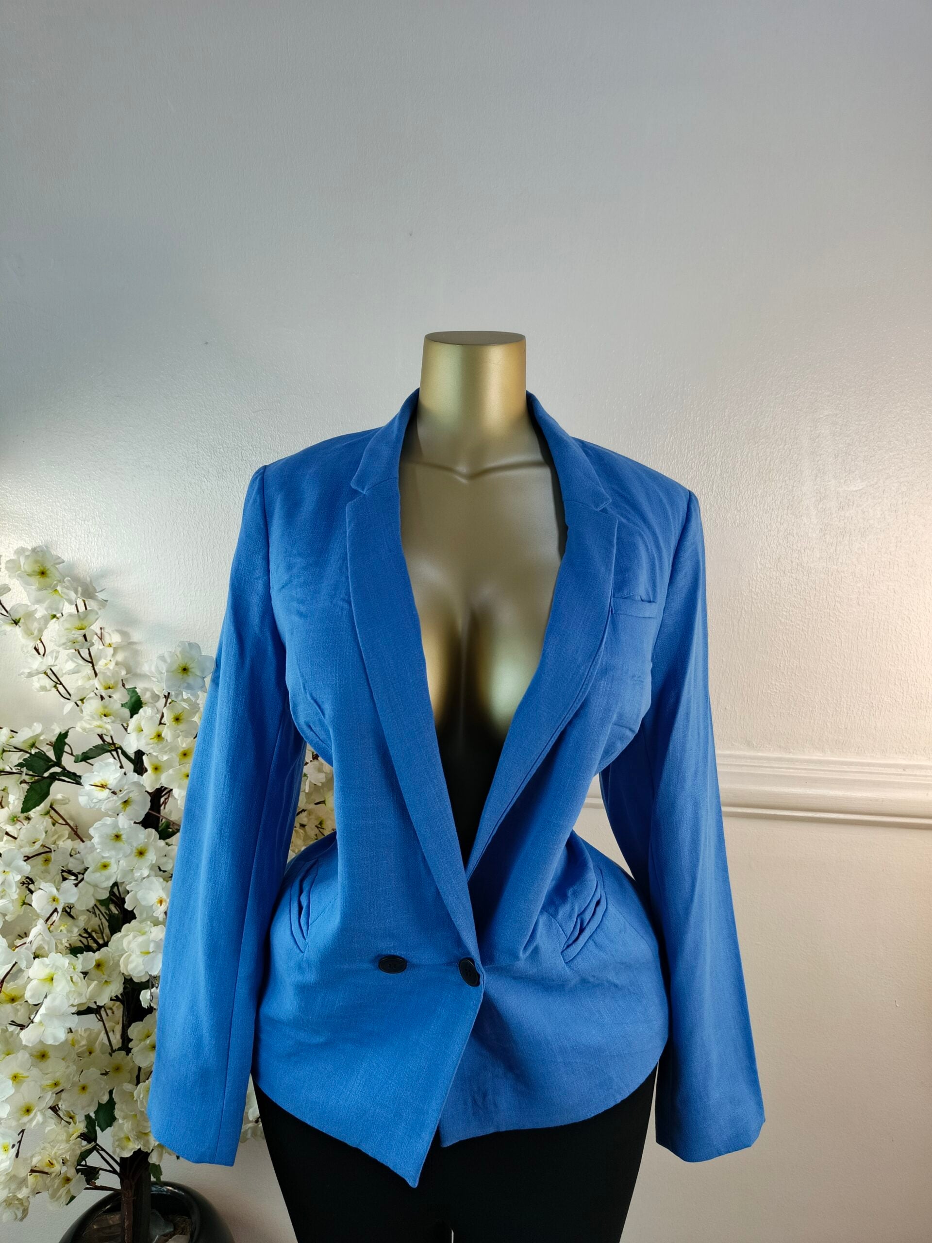 EMMA WILLIS UK SIZE 14 [LENGTH 28 INCHES, BLUE] image 0