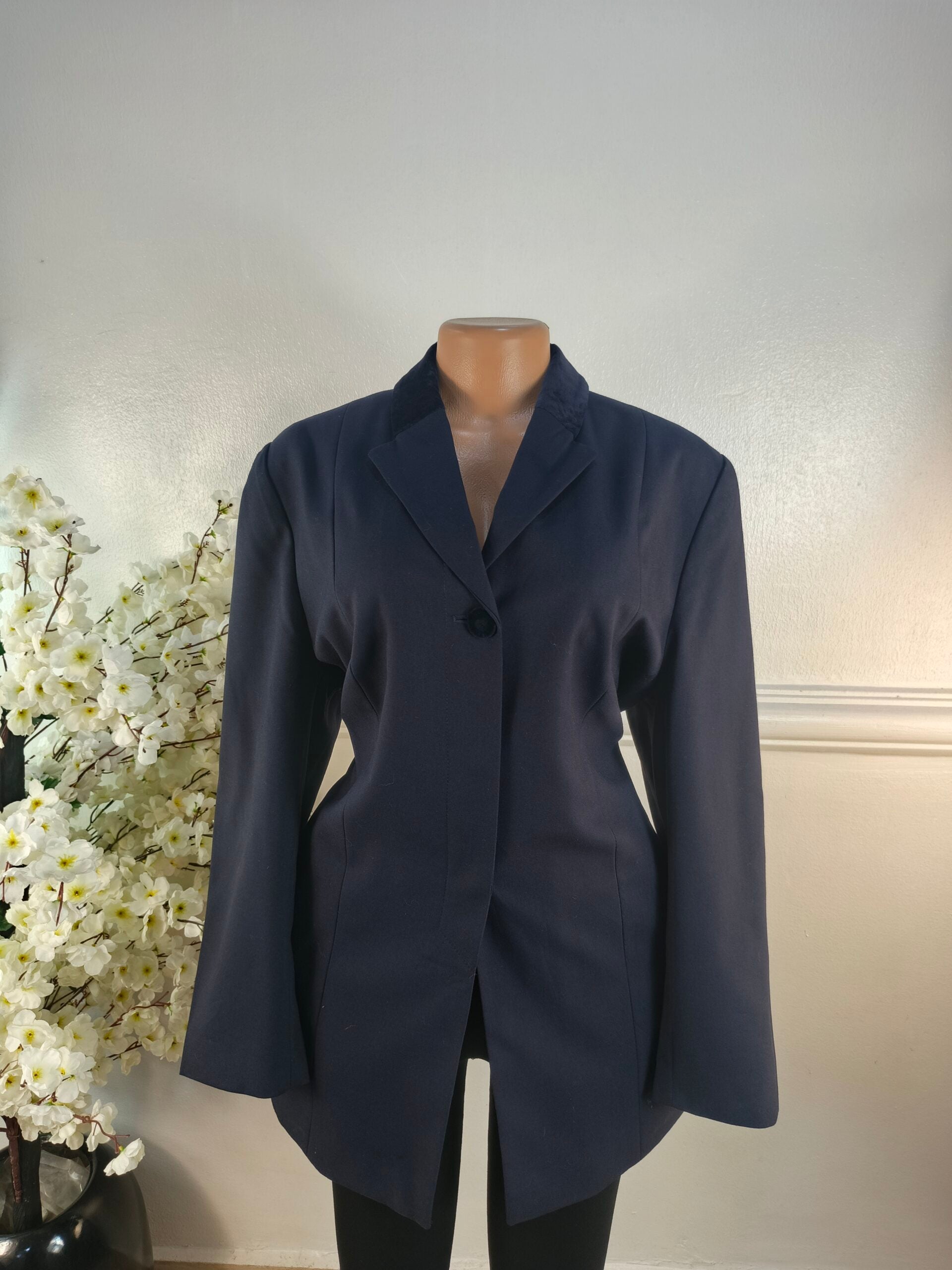 BLAZER  UK SIZE 16 [LENGTH 33 INCHES, NAVY BLUE] image 0