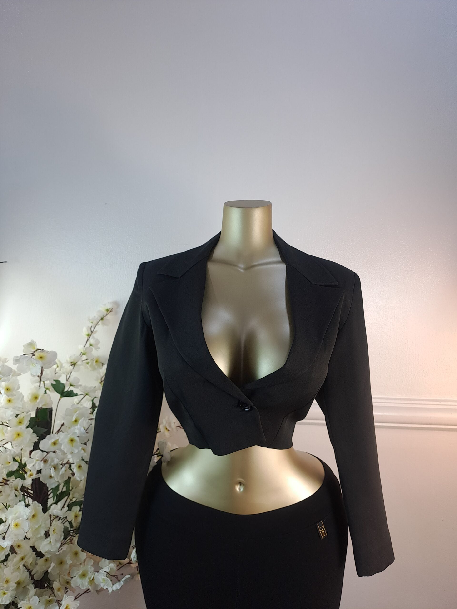ZARA UK SIZE 10 [LENGTH 17 INCHES, BLACK] image 0