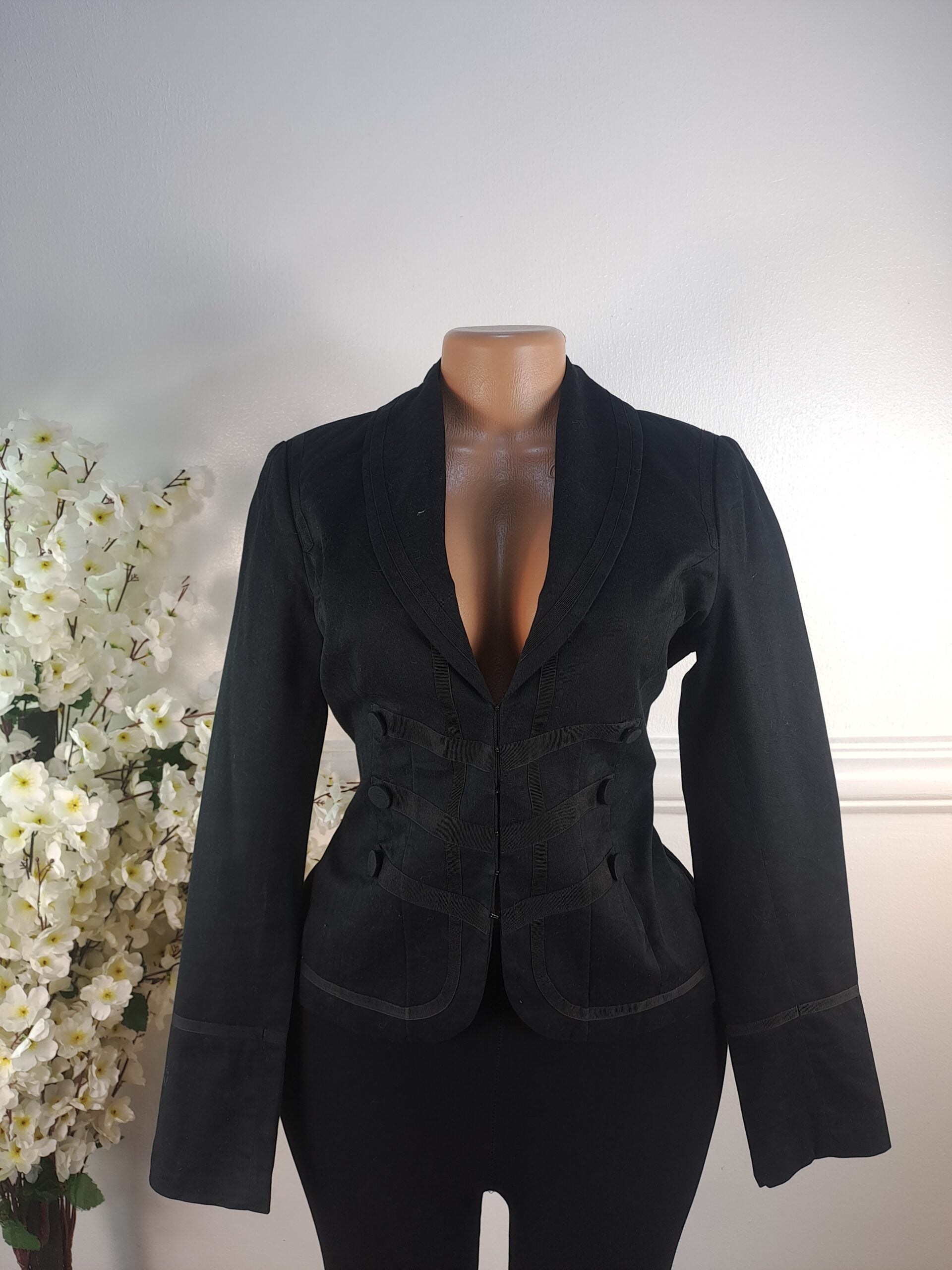 H&amp;M UK SIZE 8 [LENGTH 23 INCHES, BLACK] image 0