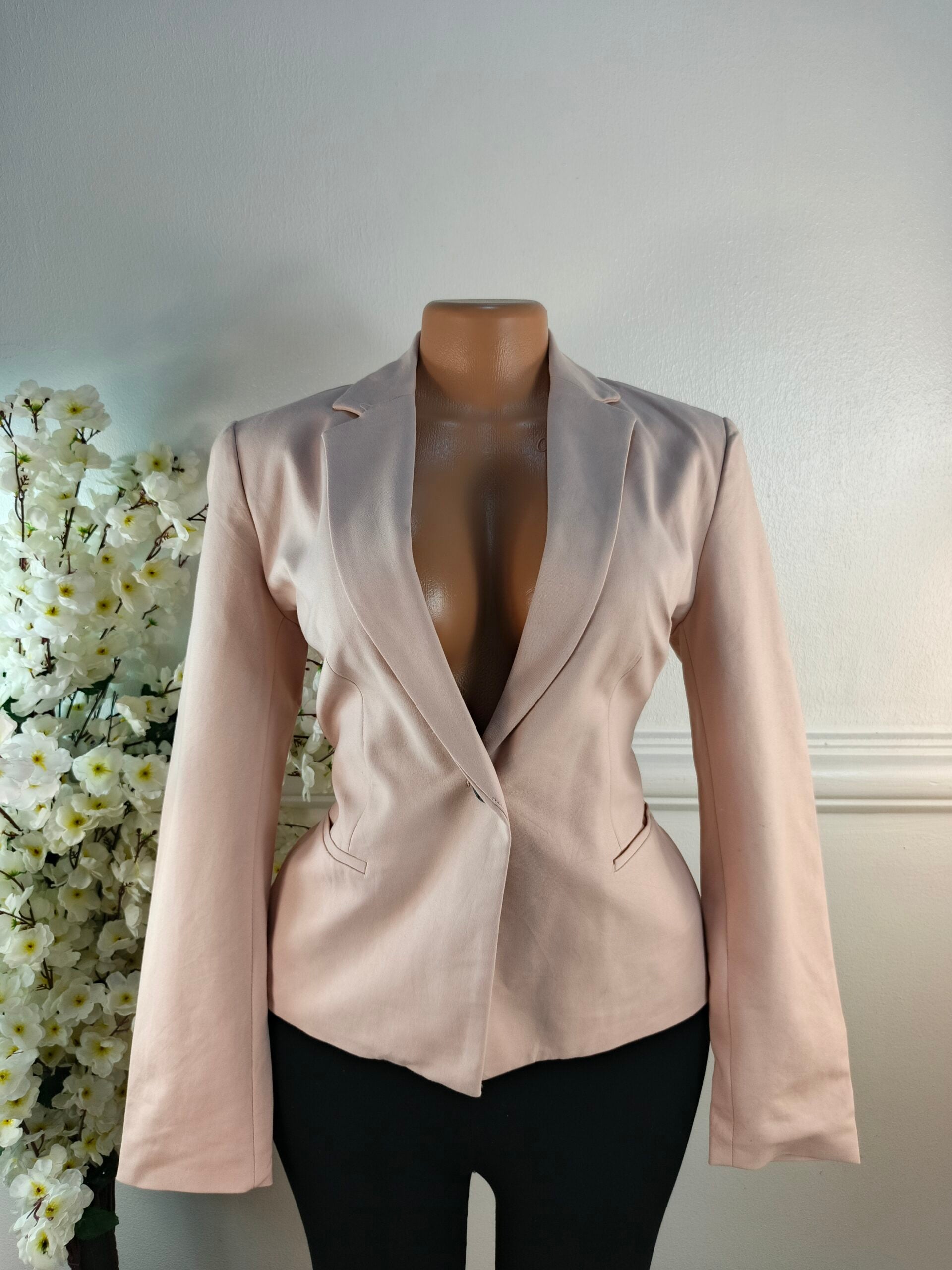ZARA BASICS UK SIZE 12 [LENGTH 24 INCHES, PEACH] image 0