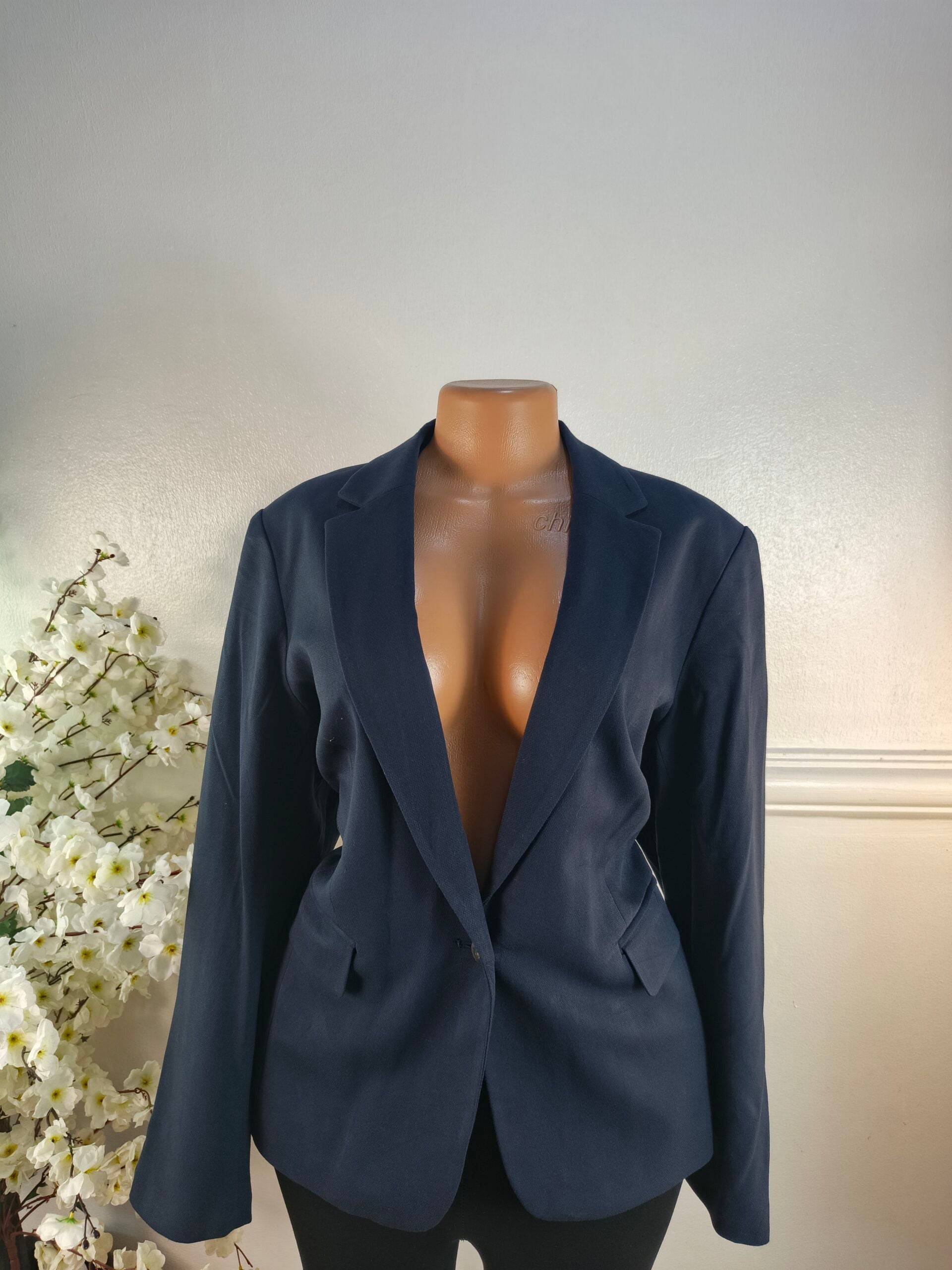 M&amp;S COLLECTION UK SIZE 20 [LENGTH 28 INCHES, NAVY BLUE] image 0