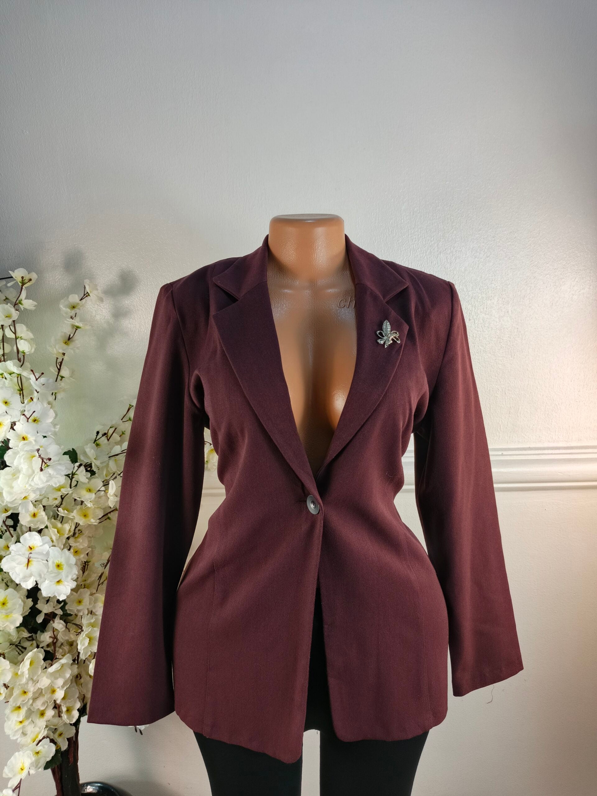 NIGHTINGALES UK SIZE 12 [LENGTH 29 INCHES, WINE] image 0