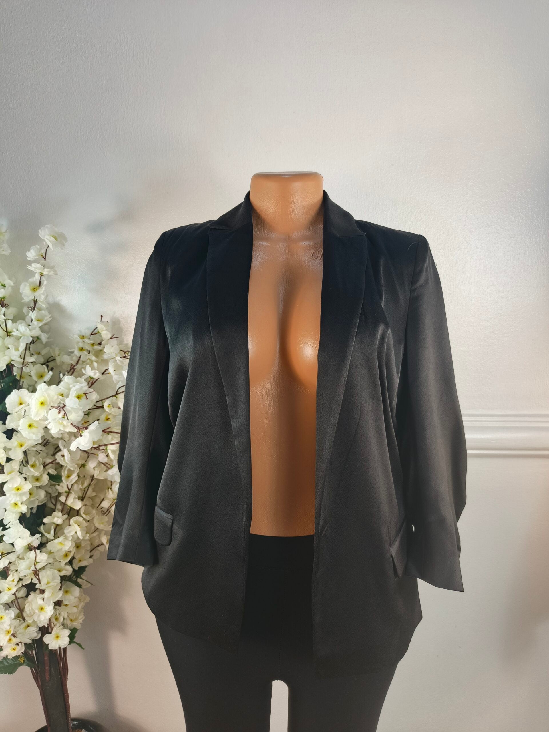 RIVER ISLAND UK SIZE 10 [LENGHT 25 INCHES, BLACK] image 0