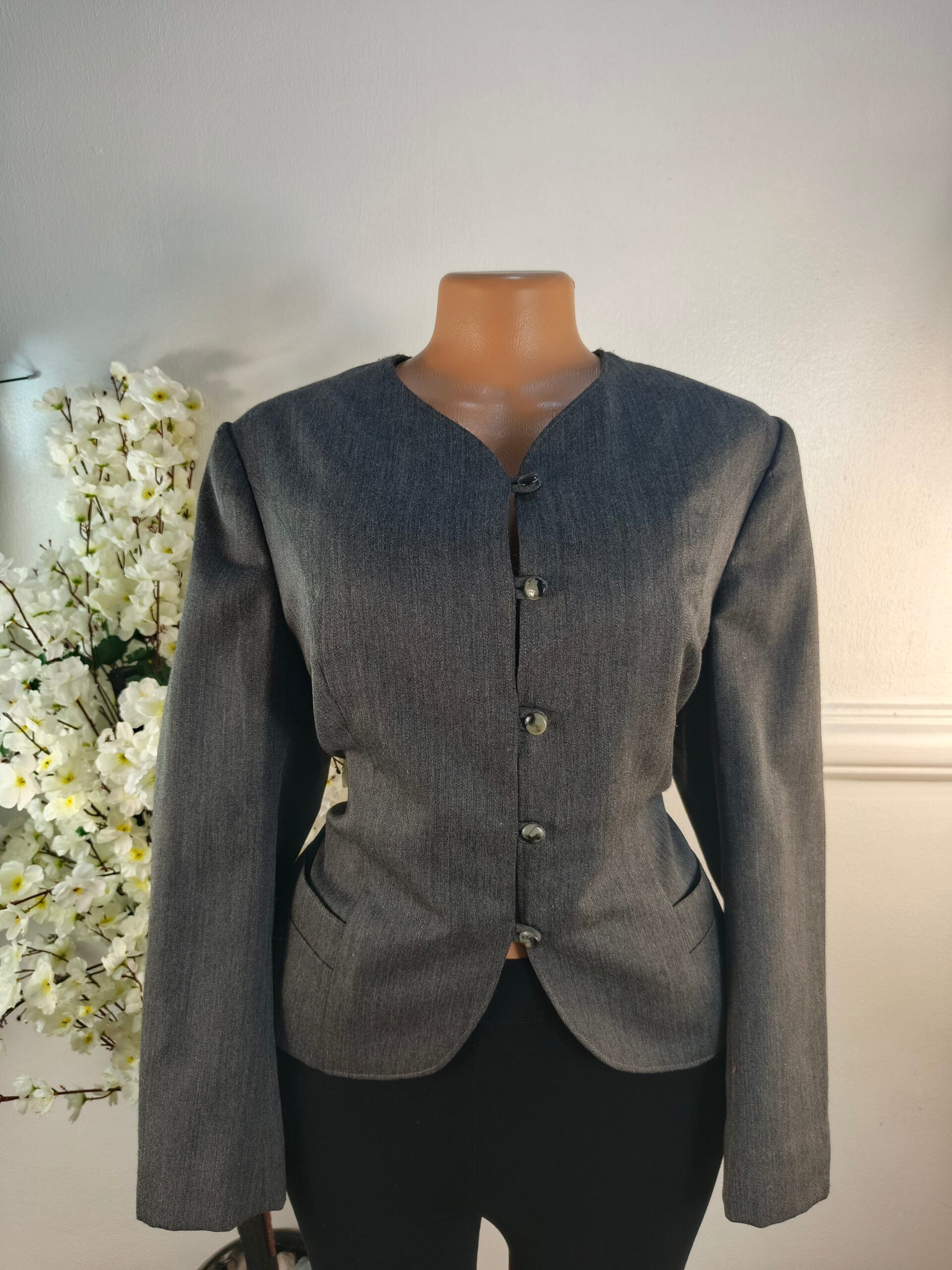 BLAZER UK SIZE 12 [LENGHT 24 INCHES, ASH] image 0