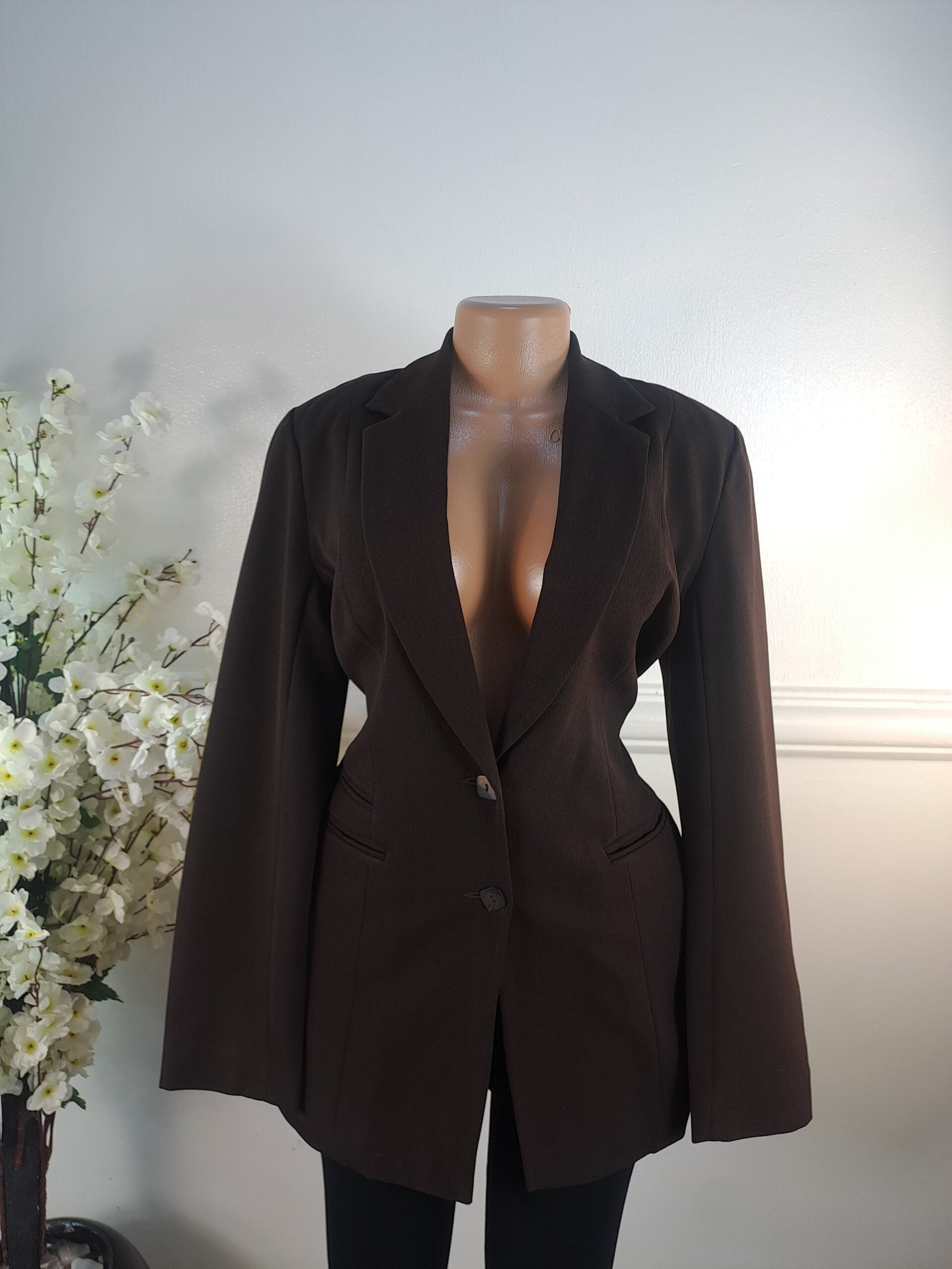 WALLIS UK SIZE 12 [LENGTH 32 INCHES, BROWN] image 0