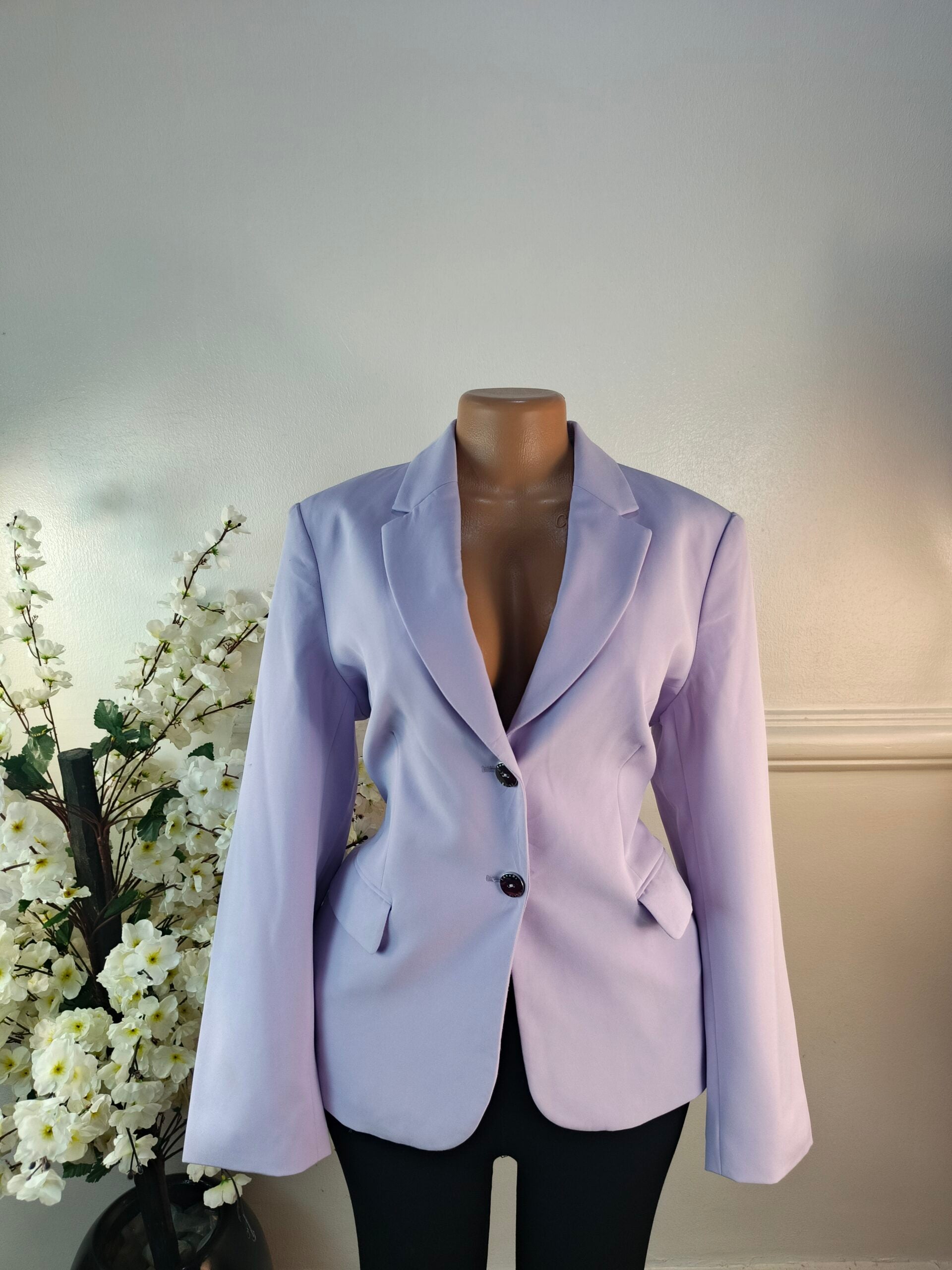 TAHARI UK SIZE 12 [LENGTH 27 INCHES, LILAC] image 0