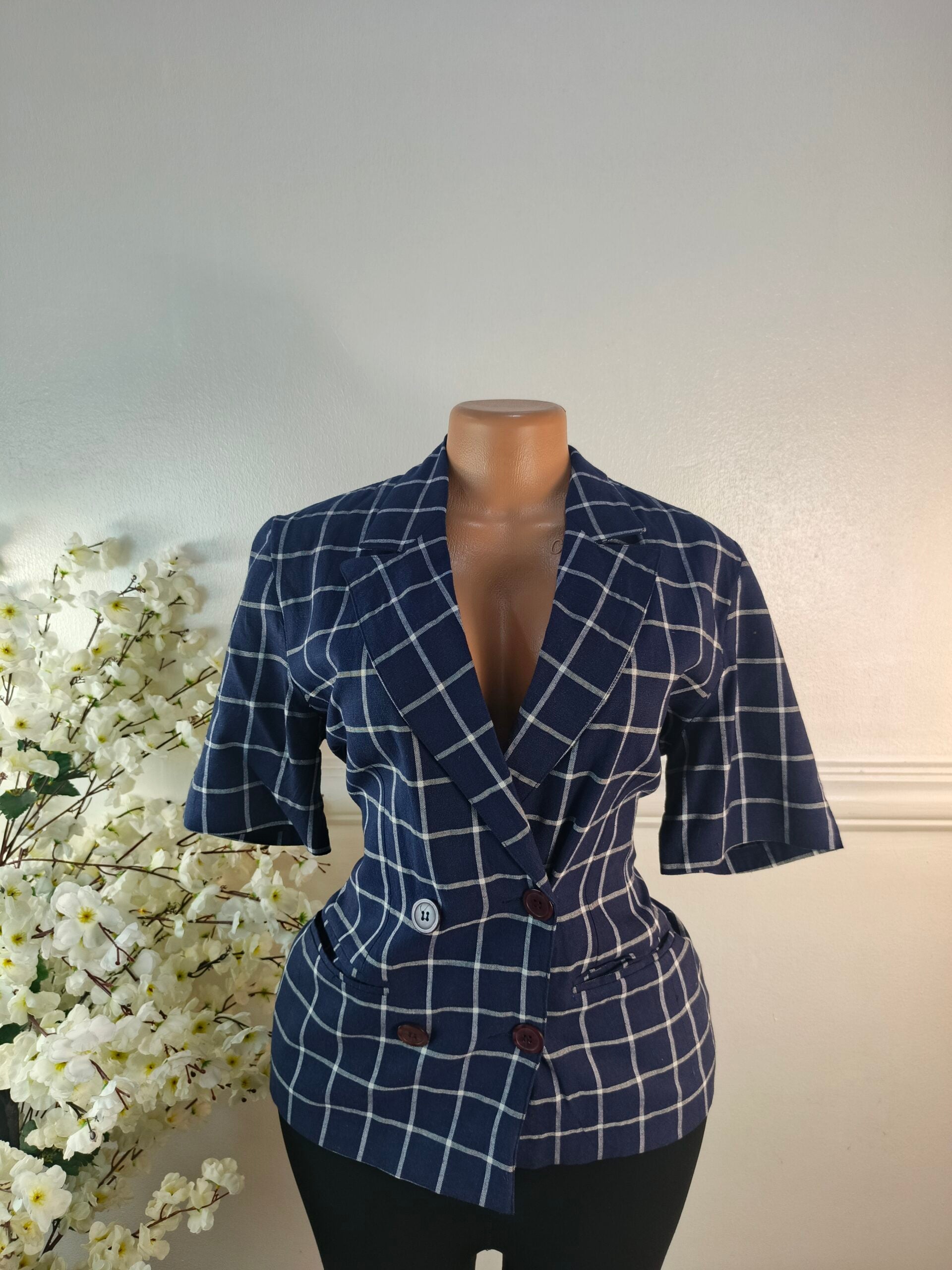 BLAZER UK SIZE 10 [LENGTH 26 INCHES, NAVY BLUE] image 0