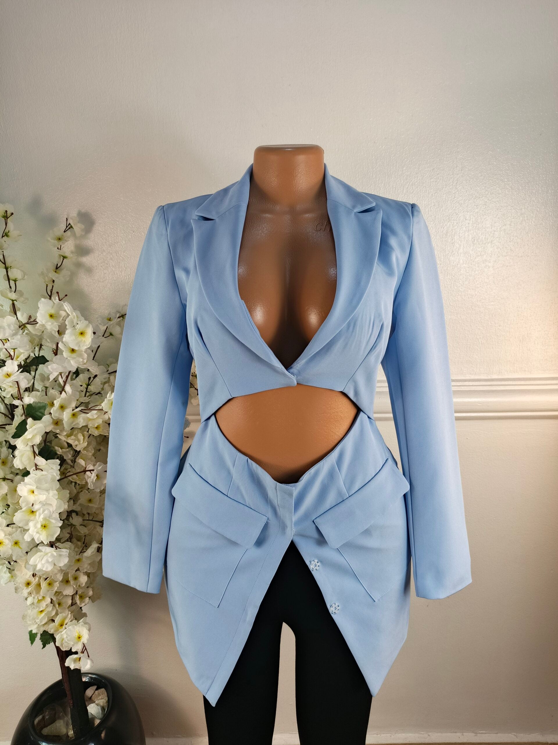 SHEIN UK SIZE 6 [LENGTH 33 INCHES, SKY BLUE] image 0