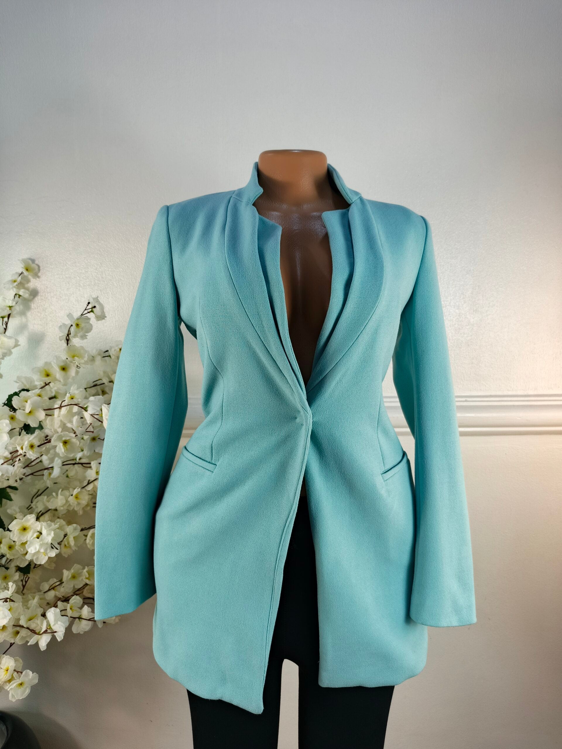 ZARA BASIC UK SIZE 6 [LENGTH 31 INCHES, BLUE] image 0