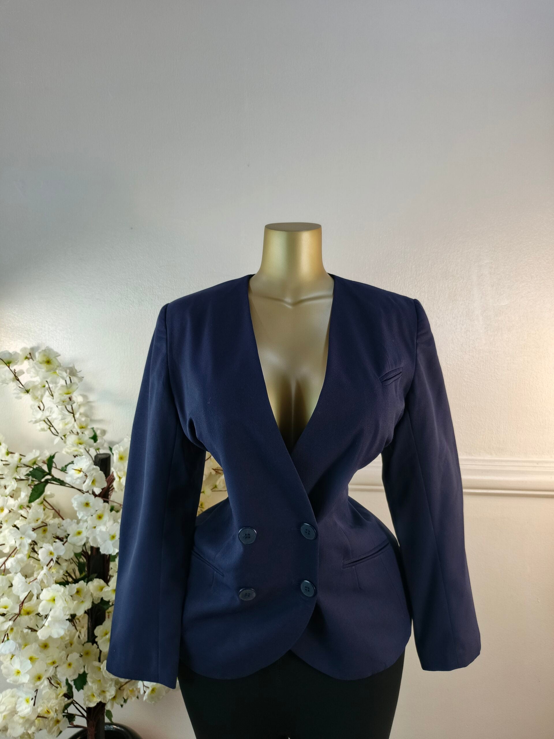 SLIMMA UK SIZE 12 [LENGTH 28 INCHES, NAVY BLUE] image 0