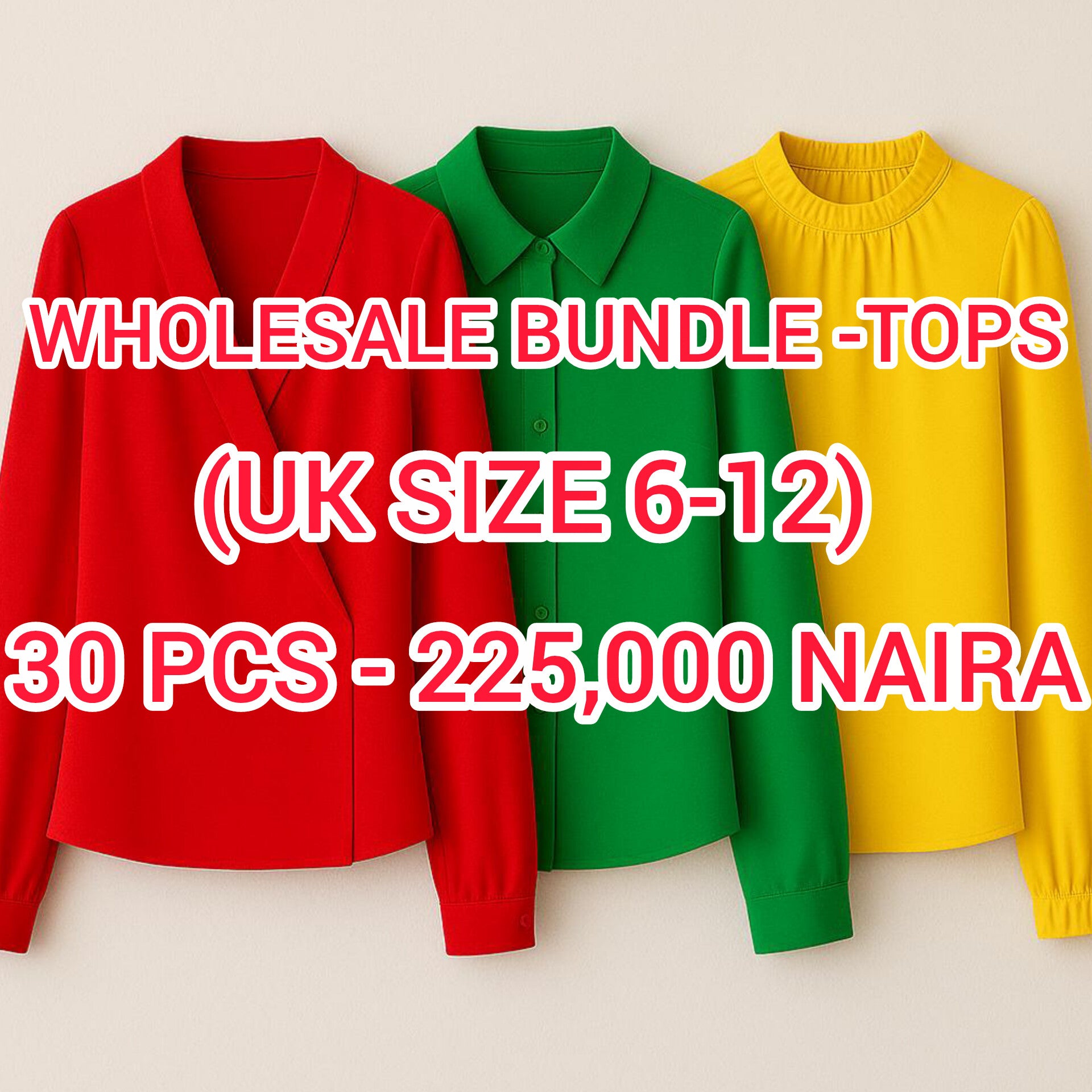 WHOLESALE BUNDLE - 30 TOPS image 0