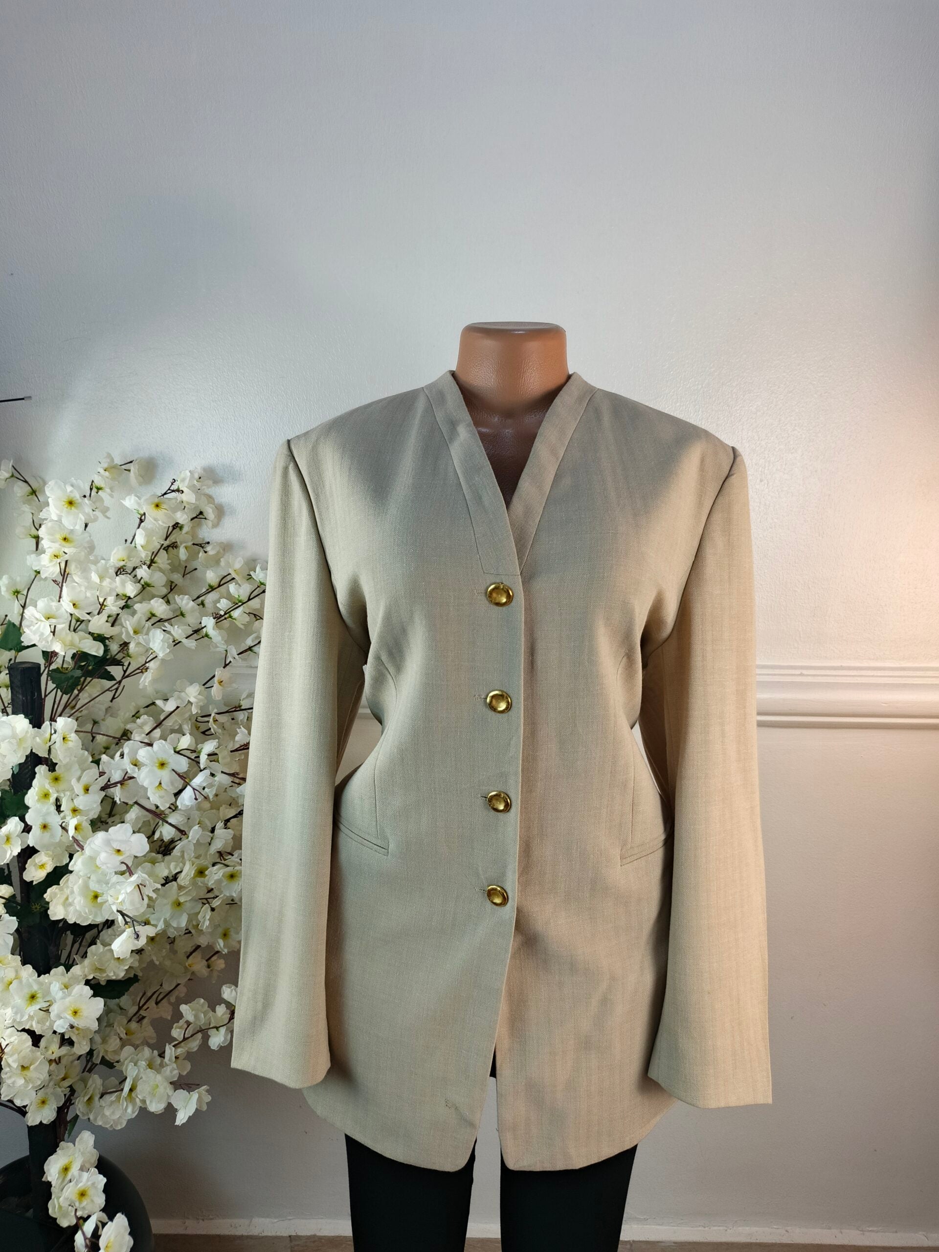 BLAZER UK SIZE 14 [LENGTH 32 INCHES, COTTON] image 0