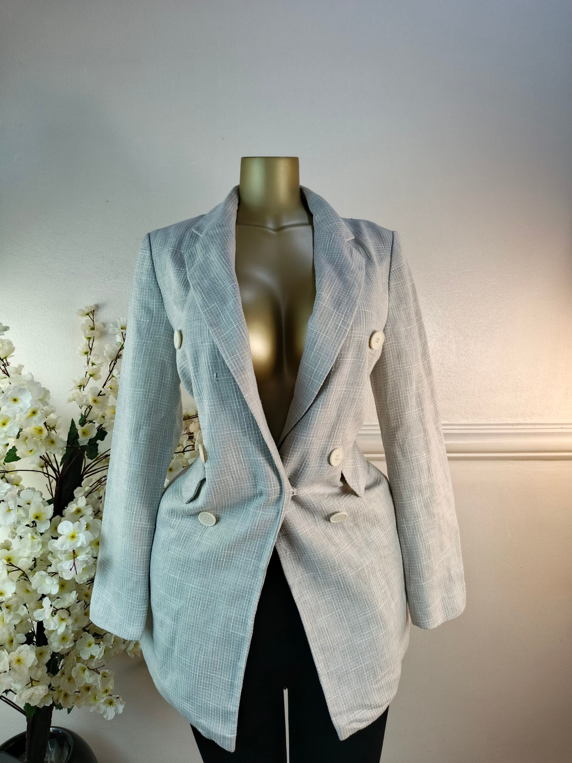 M&amp;S COLLECTION UK SIZE 12 [LENGTH 35 INCHES, GREY] image 0