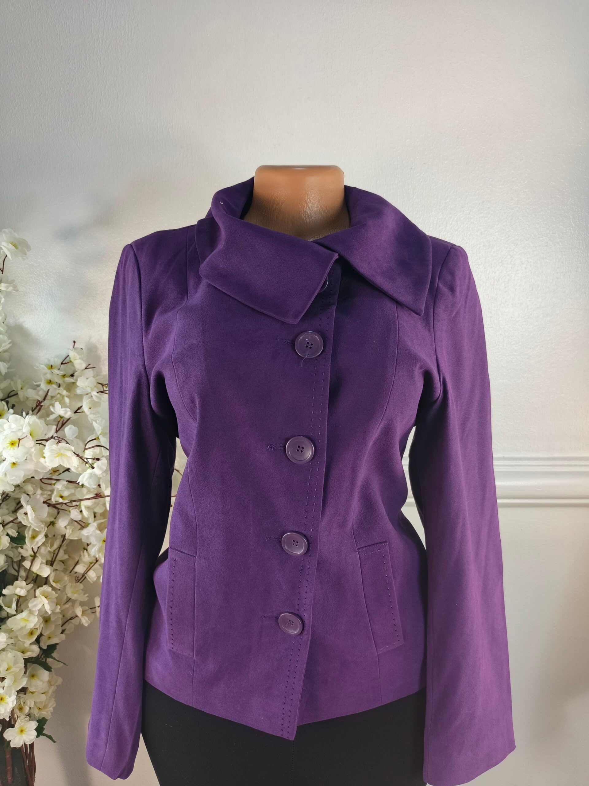 BLAZER UK SIZE 10 [LENGHT 23 INCHES, PURPLE] image 0