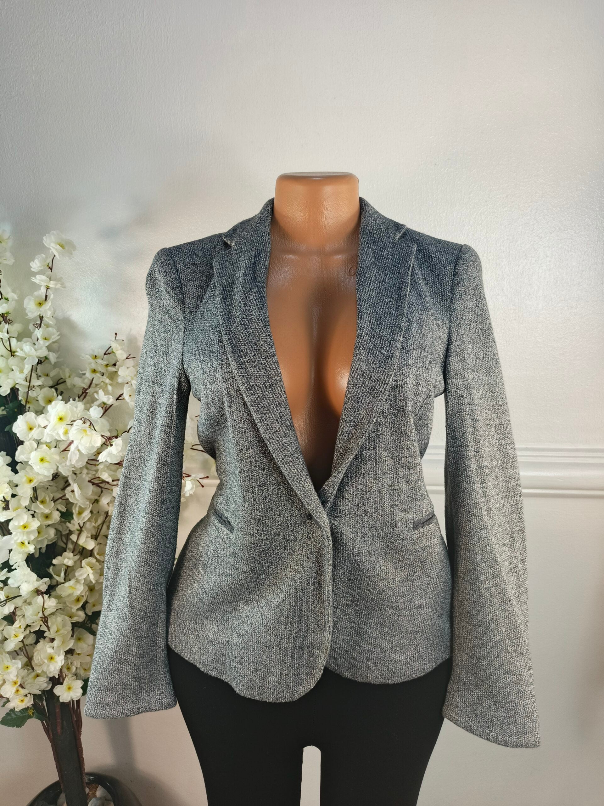 ZARA BASICS UK SIZE 10 [LENGHT 24 INCHES, GRAY] image 0