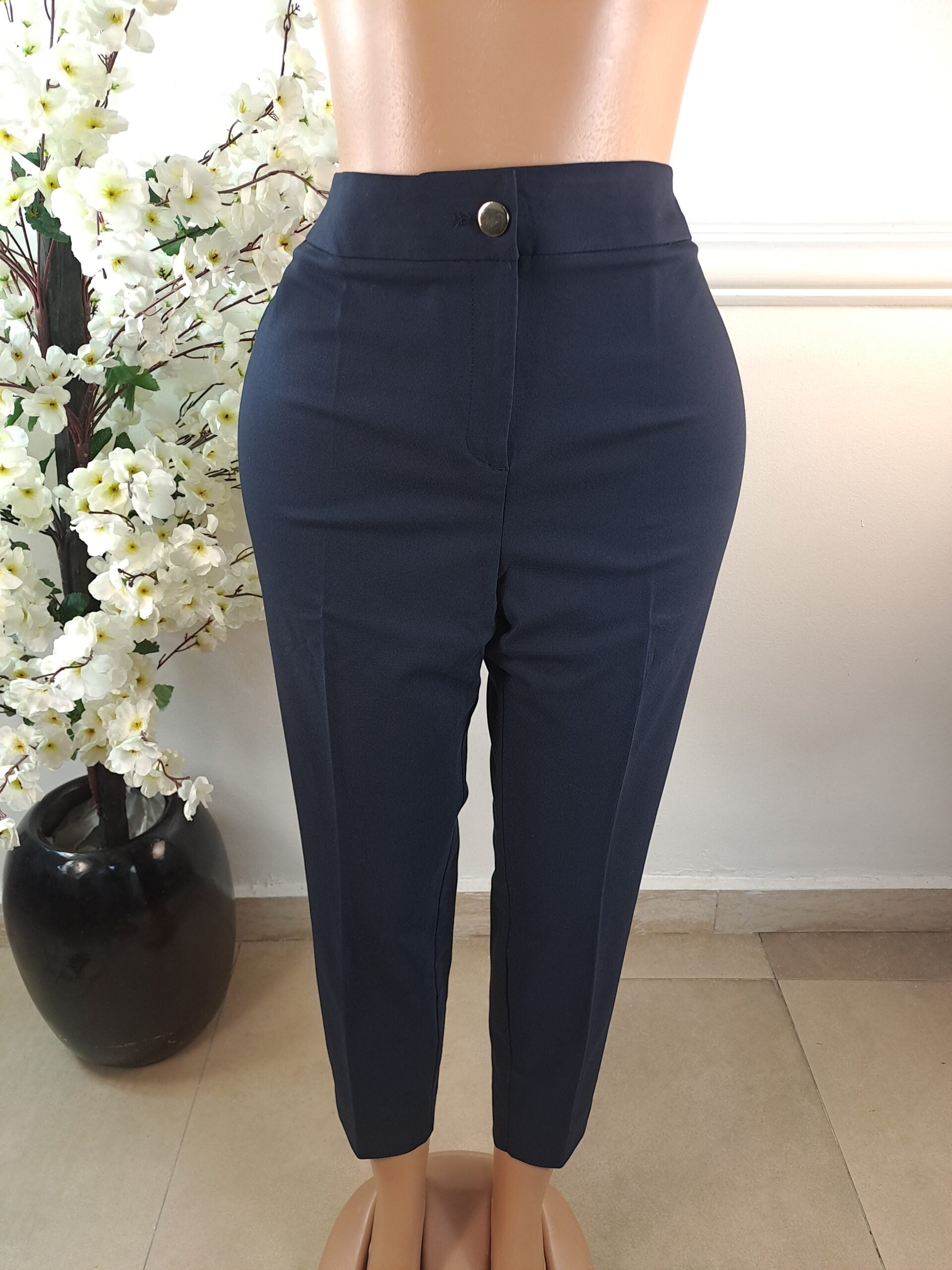ET VOUS UK SIZE 20 [LENGTH 38 INCHES, NAVY BLUE] image 0