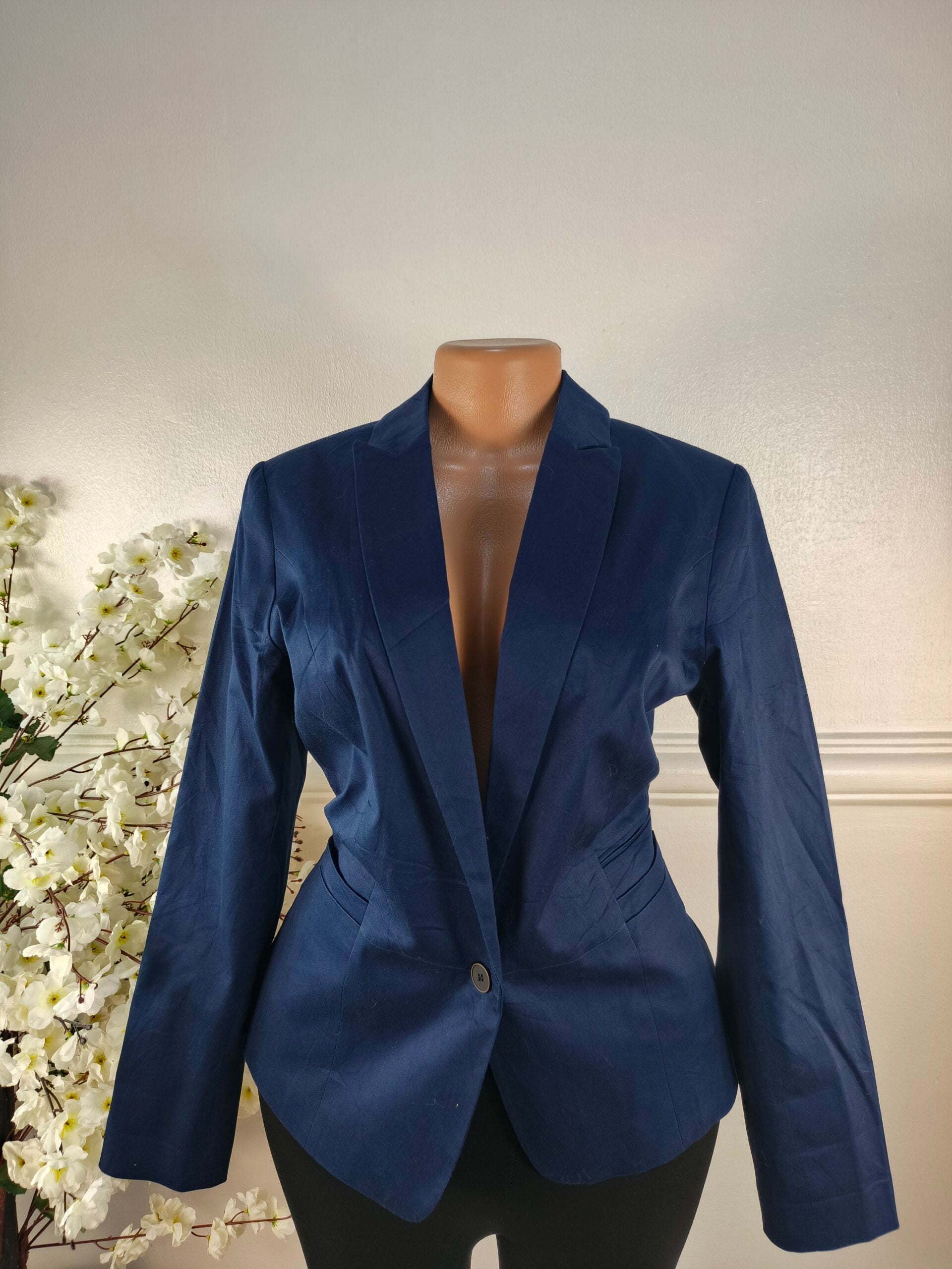 PULL &amp; BEAR UK SIZE 12 [LENGTH 26 INCHES, NAVY BLUE] image 0