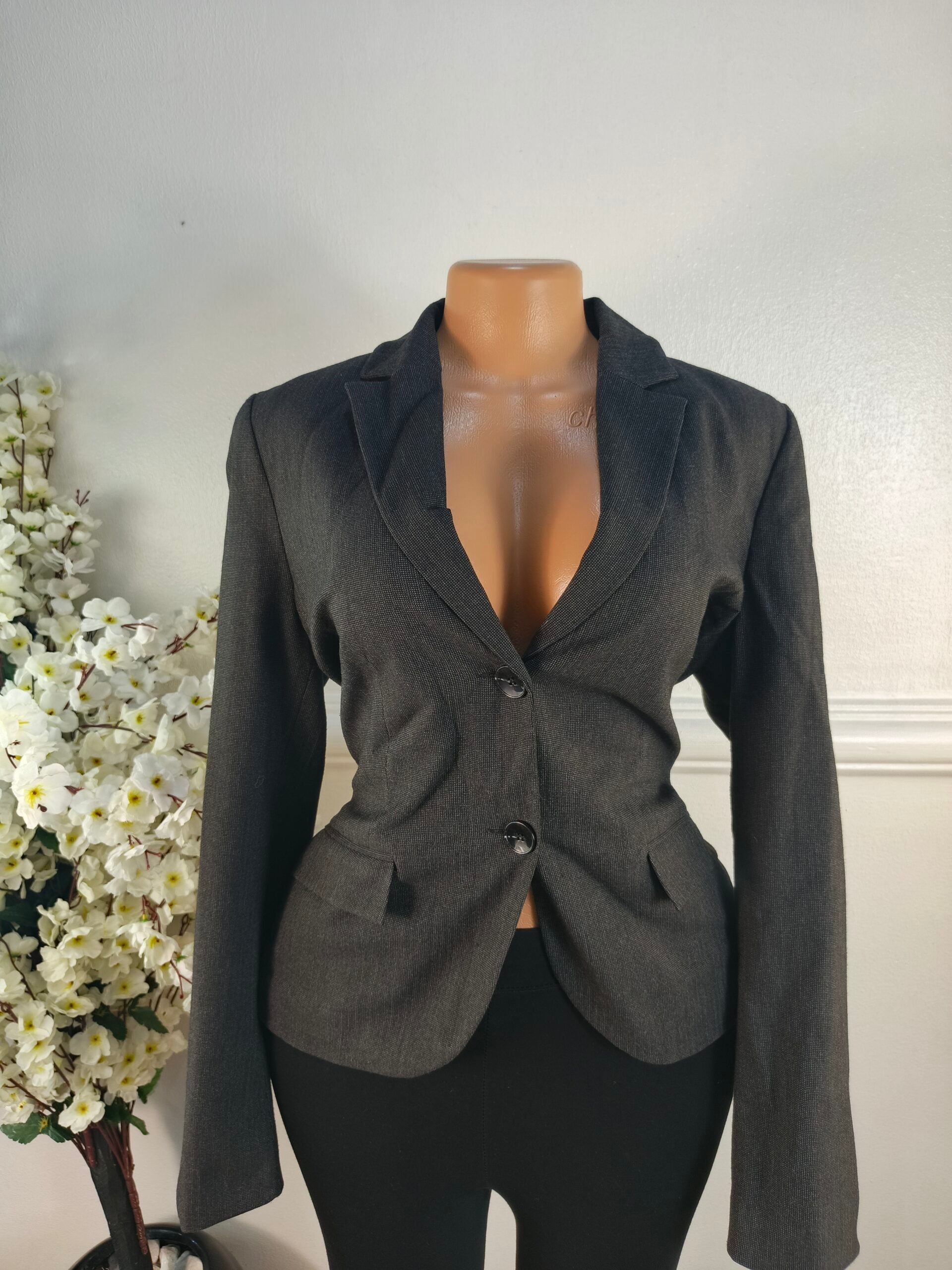 BLAZER UK SIZE 12 [LENGHT 24 INCHES, ASH] image 0