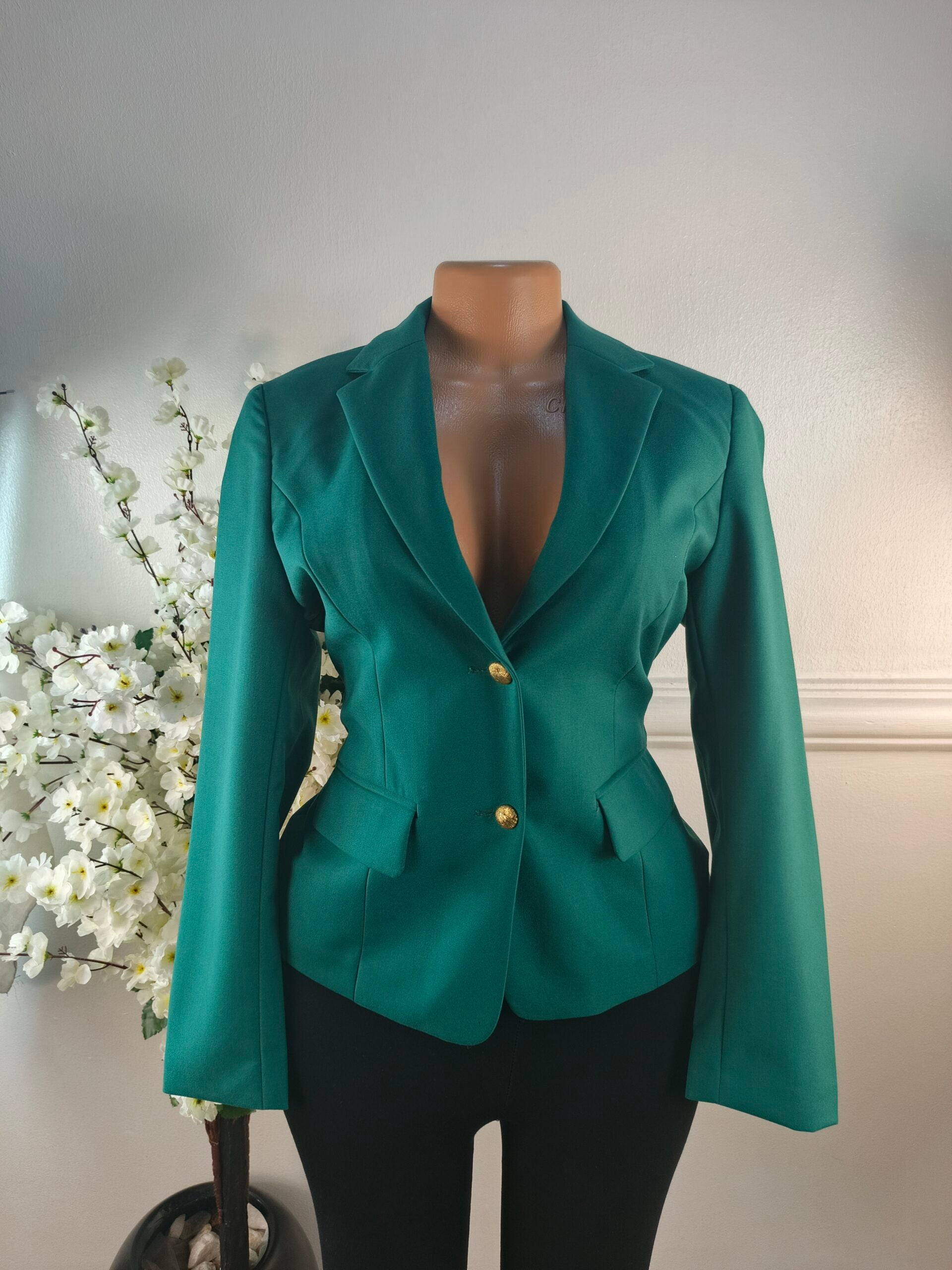 BLAZER UK SIZE 8 [LENGTH 23 INCHES, GREEN] image 0