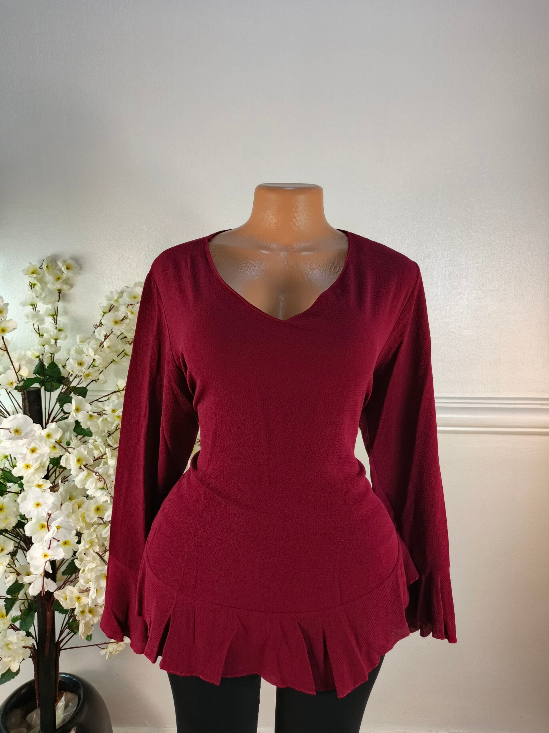GIRLS OF FILM UK SIZE 14 [MAROON] image 0