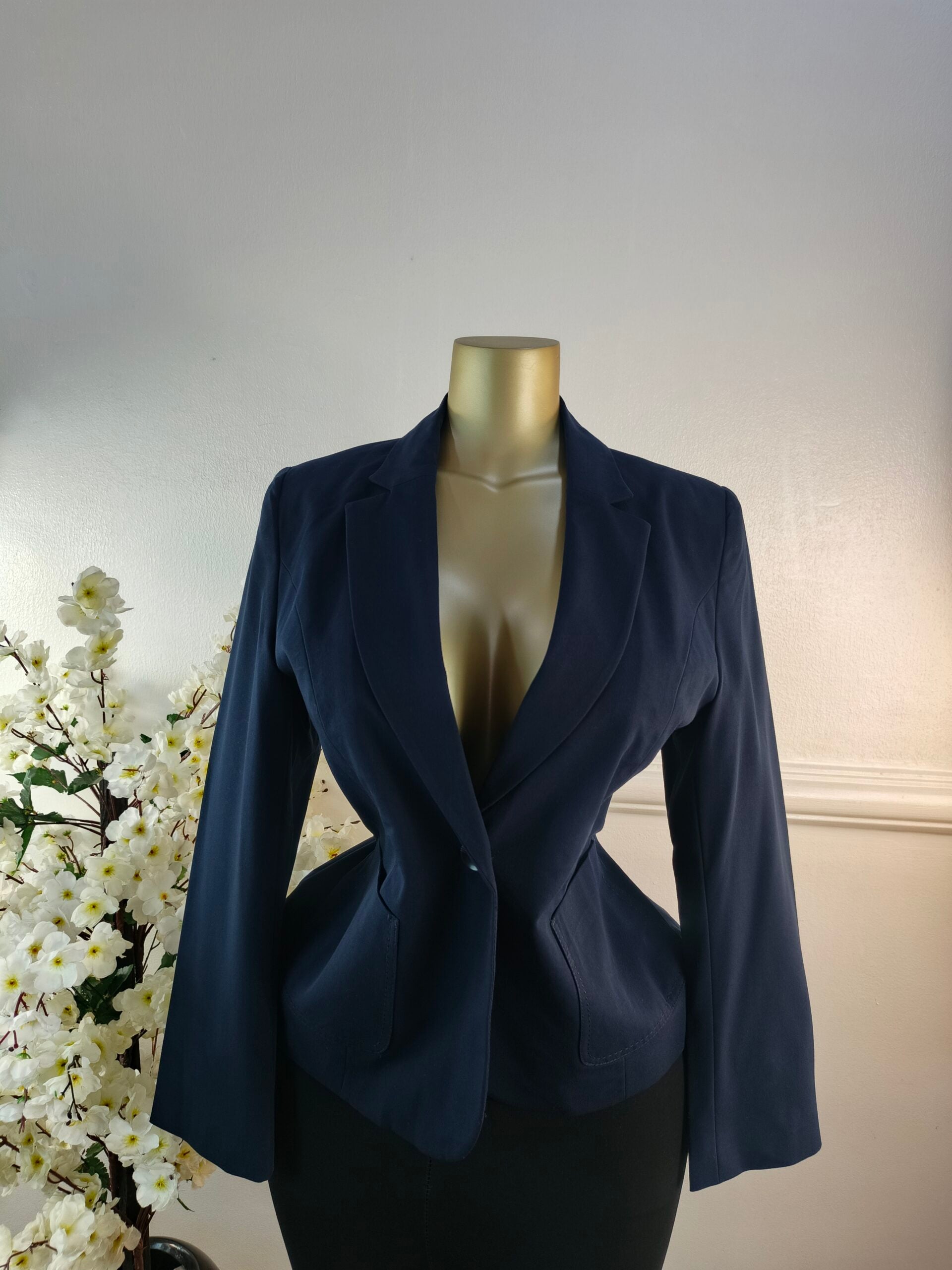 PETITES UK SIZE 12 [LENGTH 25 INCHES, NAVY BLUE] image 0