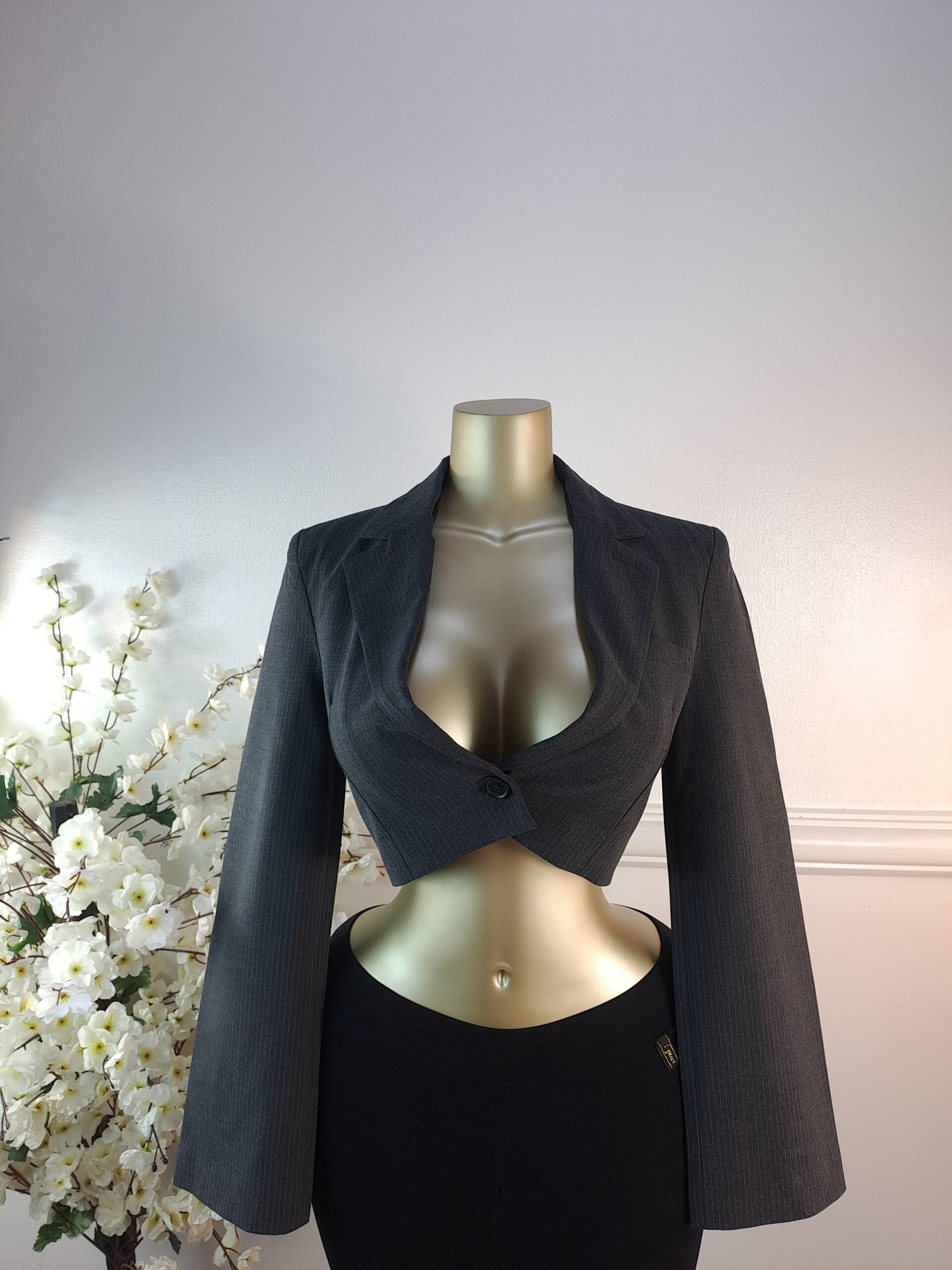 ZARA UK SIZE 8 [LENGTH 16 INCHES, GREY] image 0