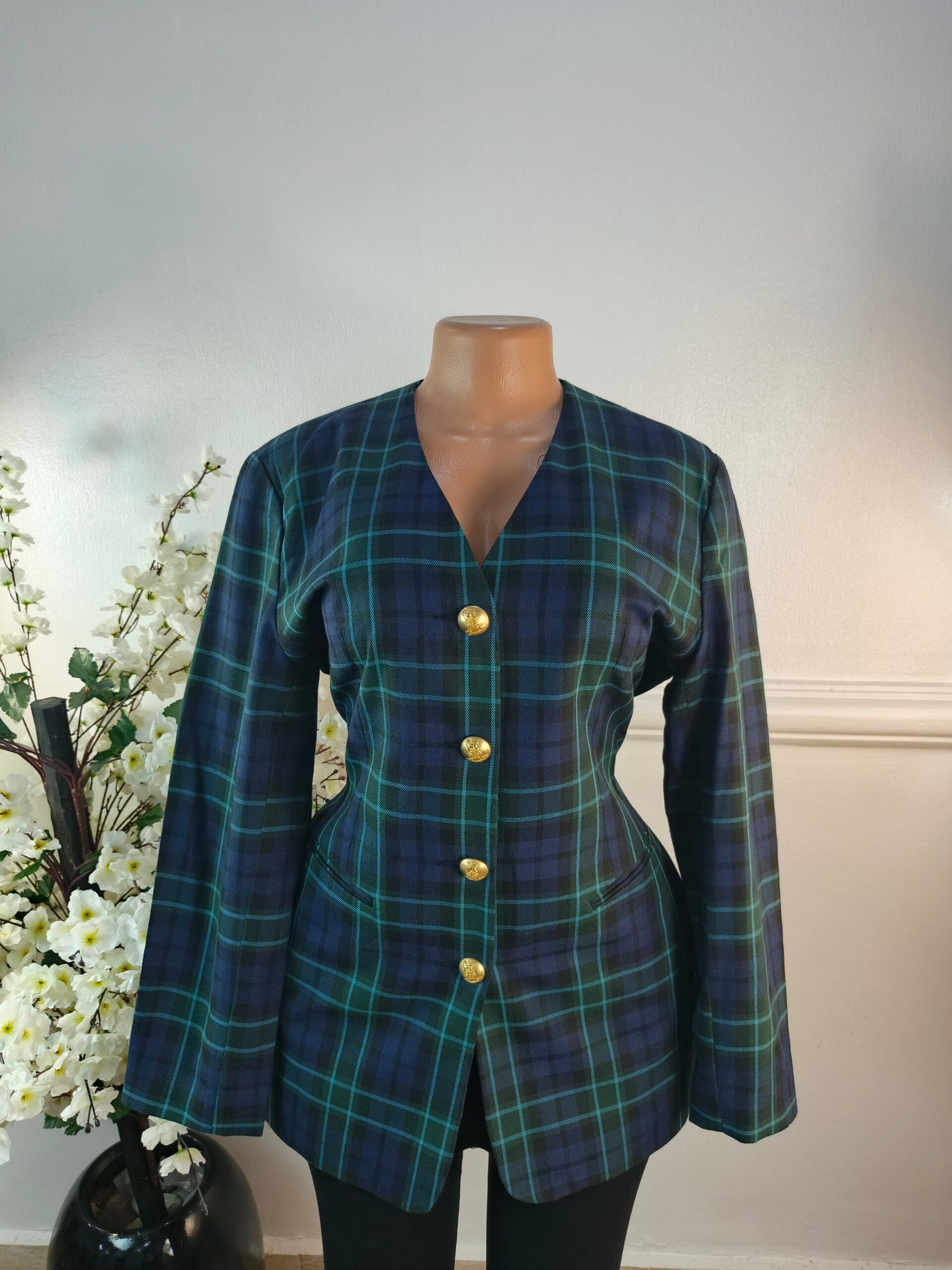 HOUSE OF FRASER UK SIZE 10 [LENGTH 30 INCHES, CHECKERS] image 0