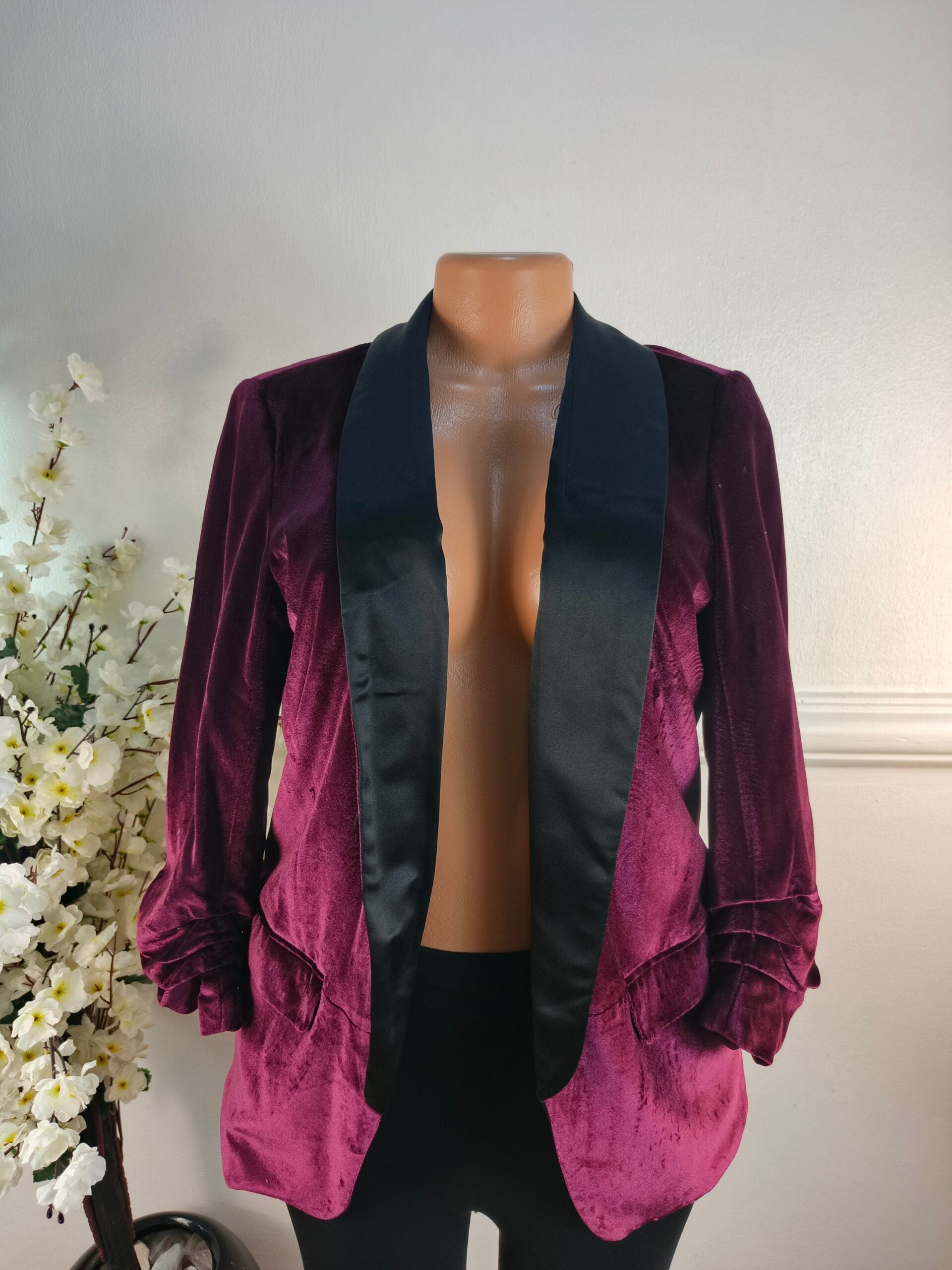 BLAZER UK SIZE 10 [LENGHT 30 INCHES, PURPLE] image 0