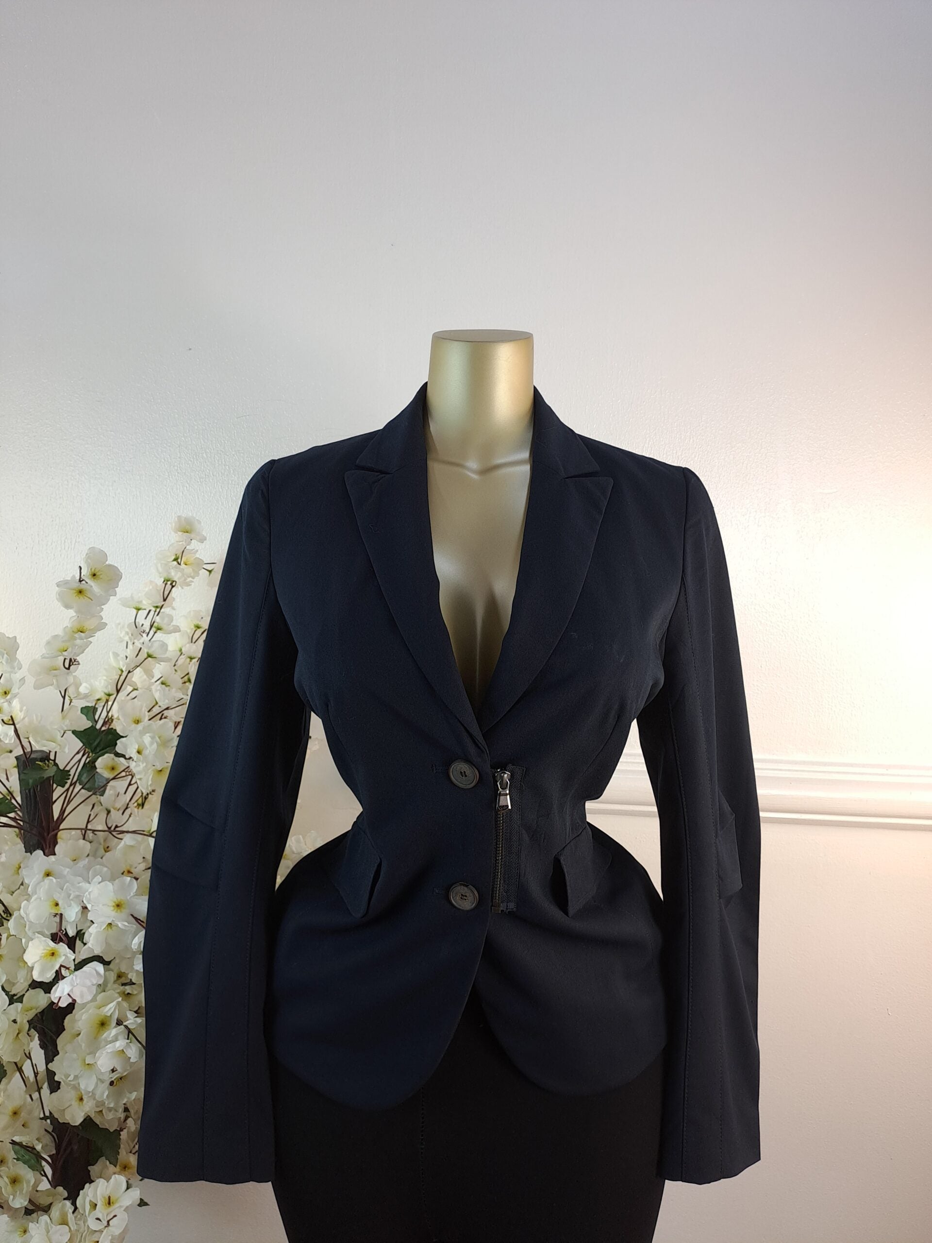 BLAZER UK SIZE 10 [LENGTH 26 INCHES, NAVY BLUE] image 0