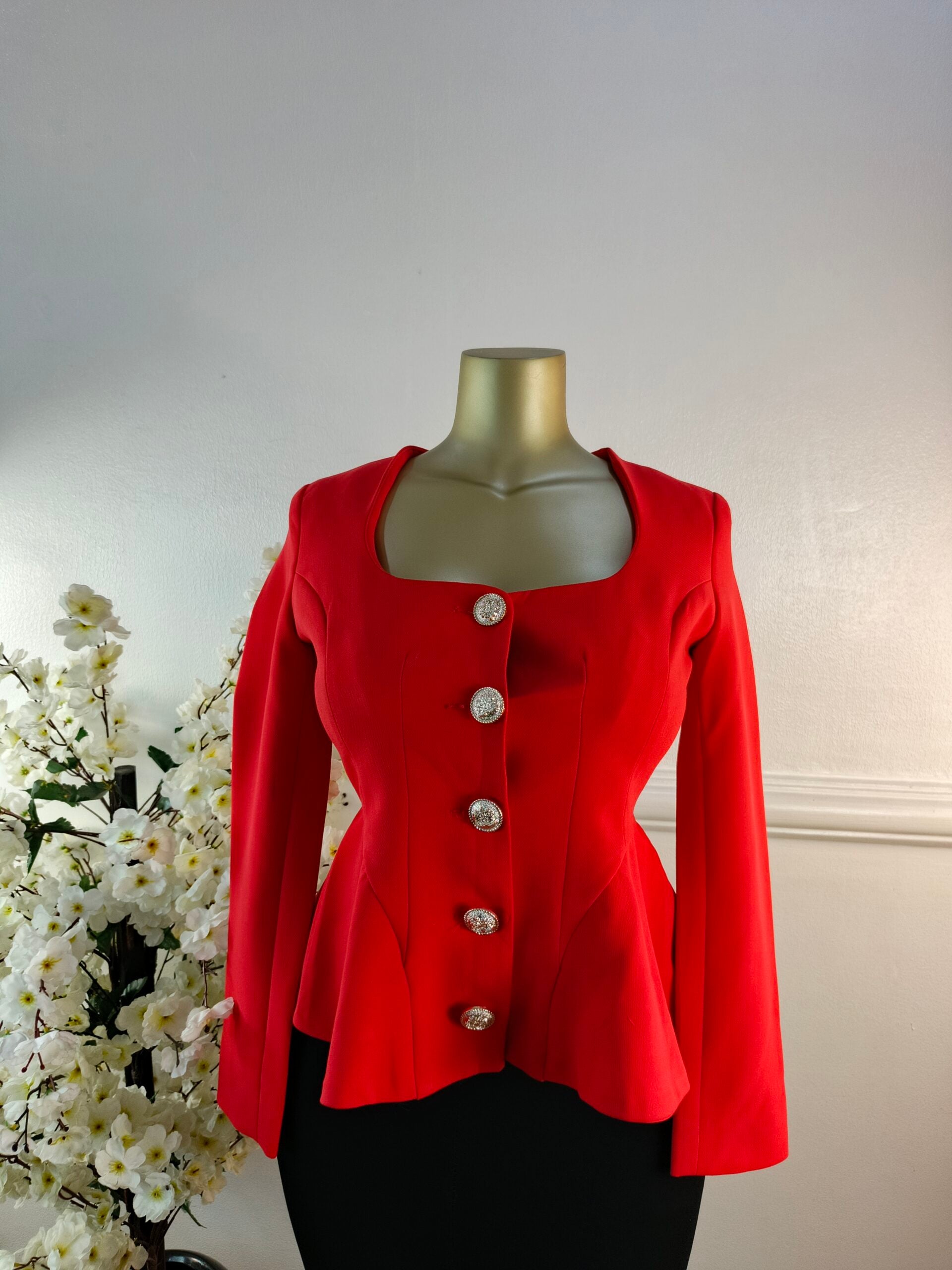 RIVER ISLAND UK SIZE 6 [LENGTH 22 INCHES, RED] image 0
