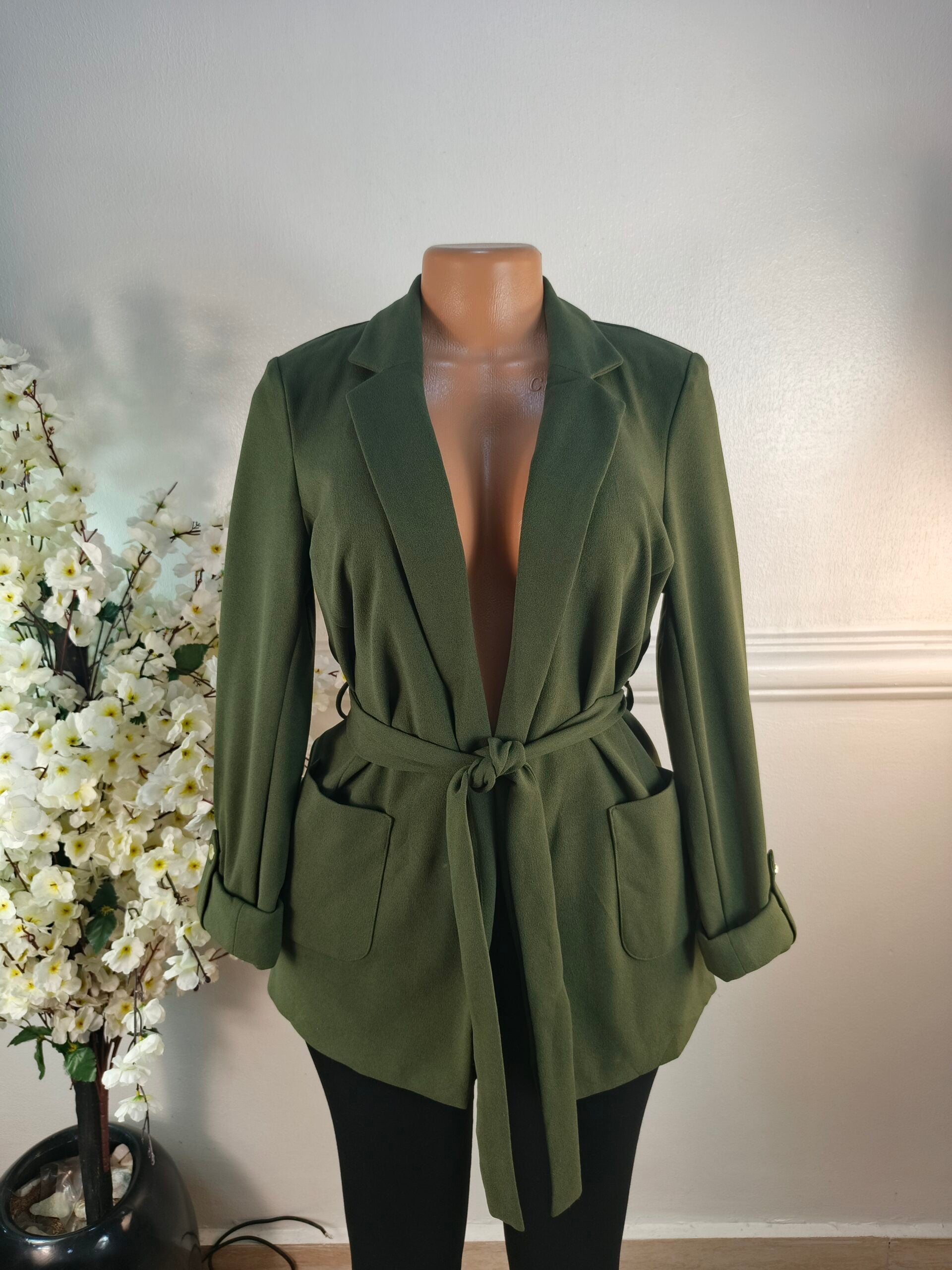 PRIMARK UK SIZE 8 [LENGTH 30 INCHES, OLIVE] image 0