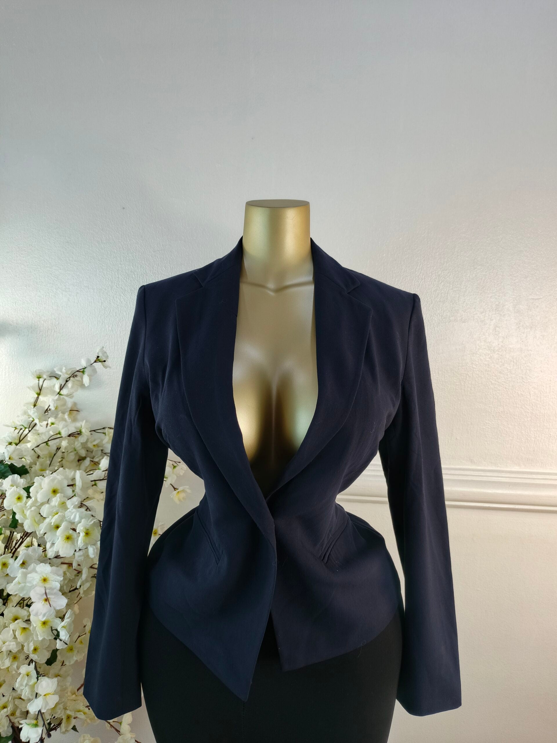 MARK &amp; SPENCER UK SIZE 10 [LENGTH 24 INCHES, NAVY BLUE] image 0