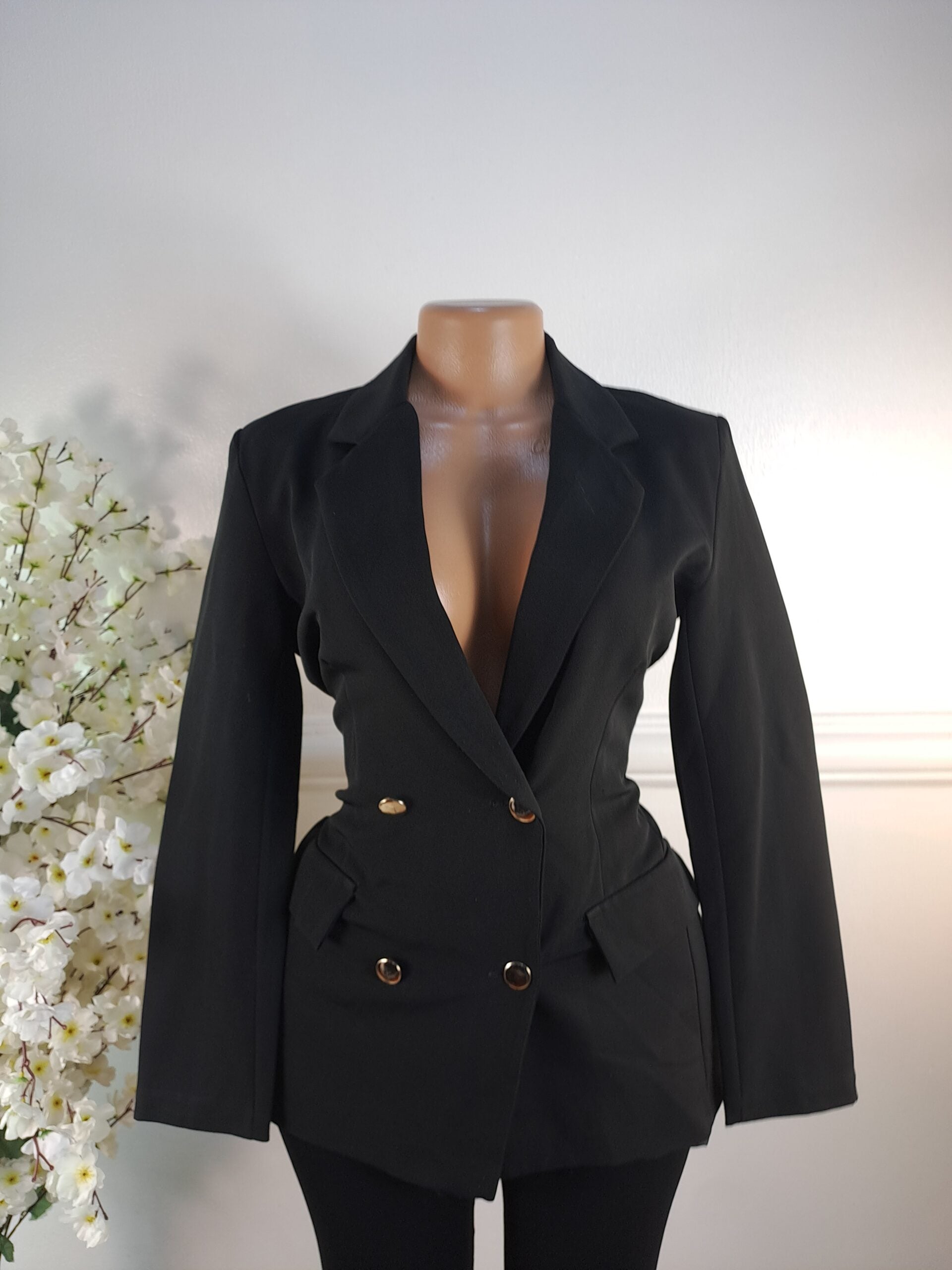 POLYESTER UK SIZE 10 [LENGTH 28 INCHES, BLACK] image 0
