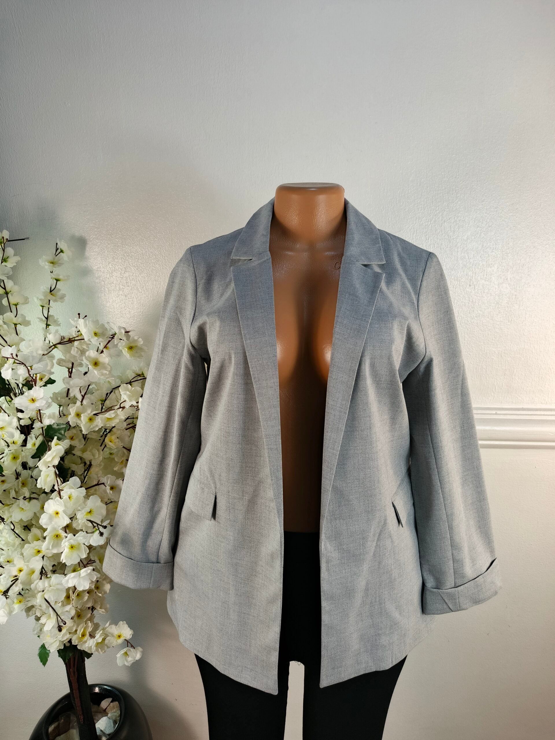 NEW LOOK UK SIZE 8 [LENGTH 28 INCHES, GREY] image 0