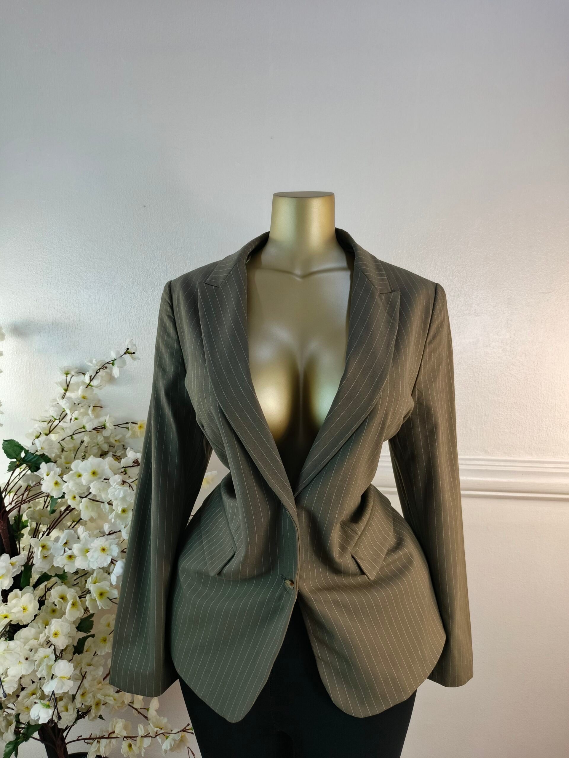 M&amp;S COLLECTION UK SIZE 16 [LENGTH 30 INCHES, OLIVE] image 0
