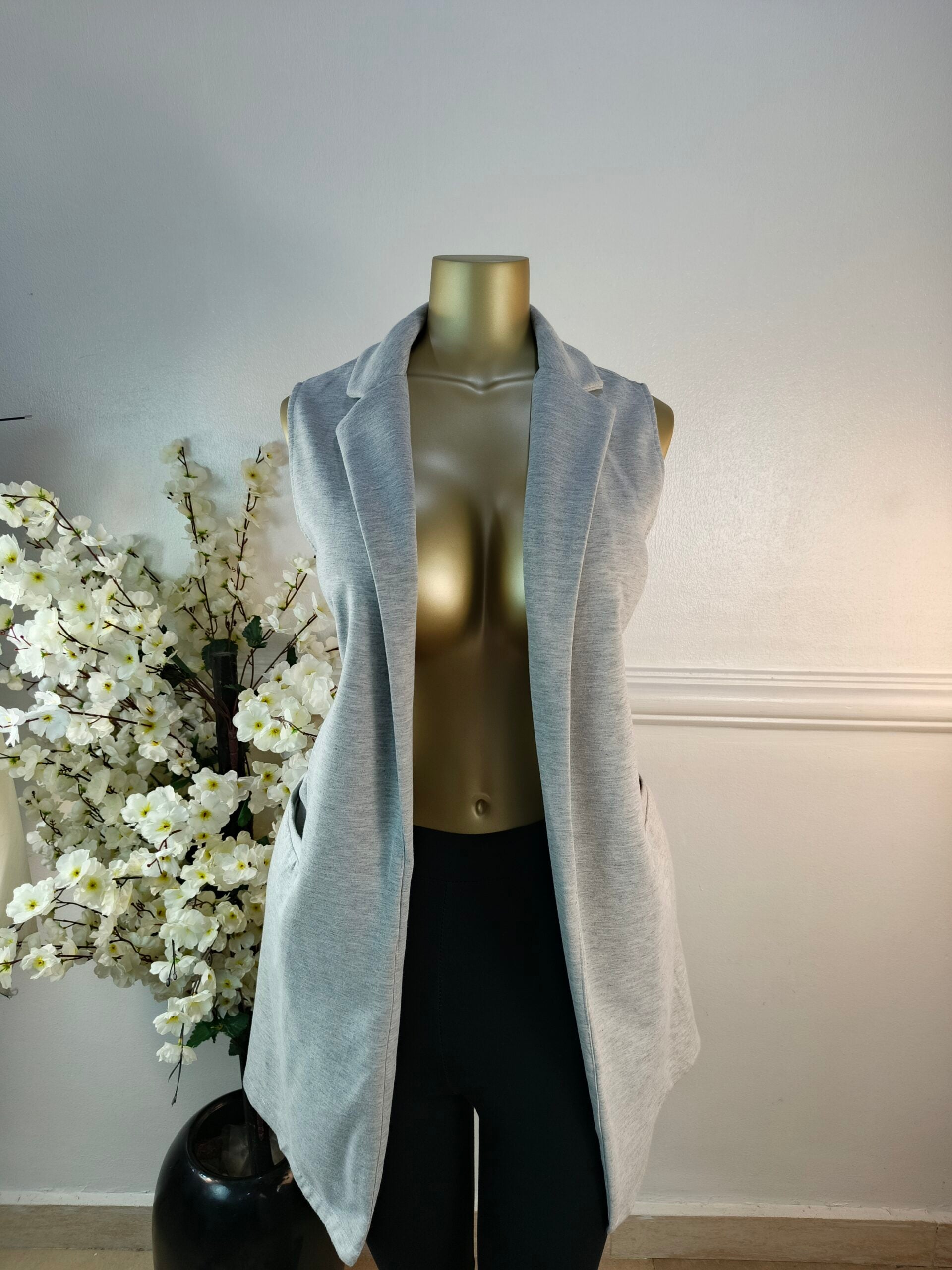 NEW LOOK UK SIZE 12 [LENGTH 36 INCHES, GREY] image 0