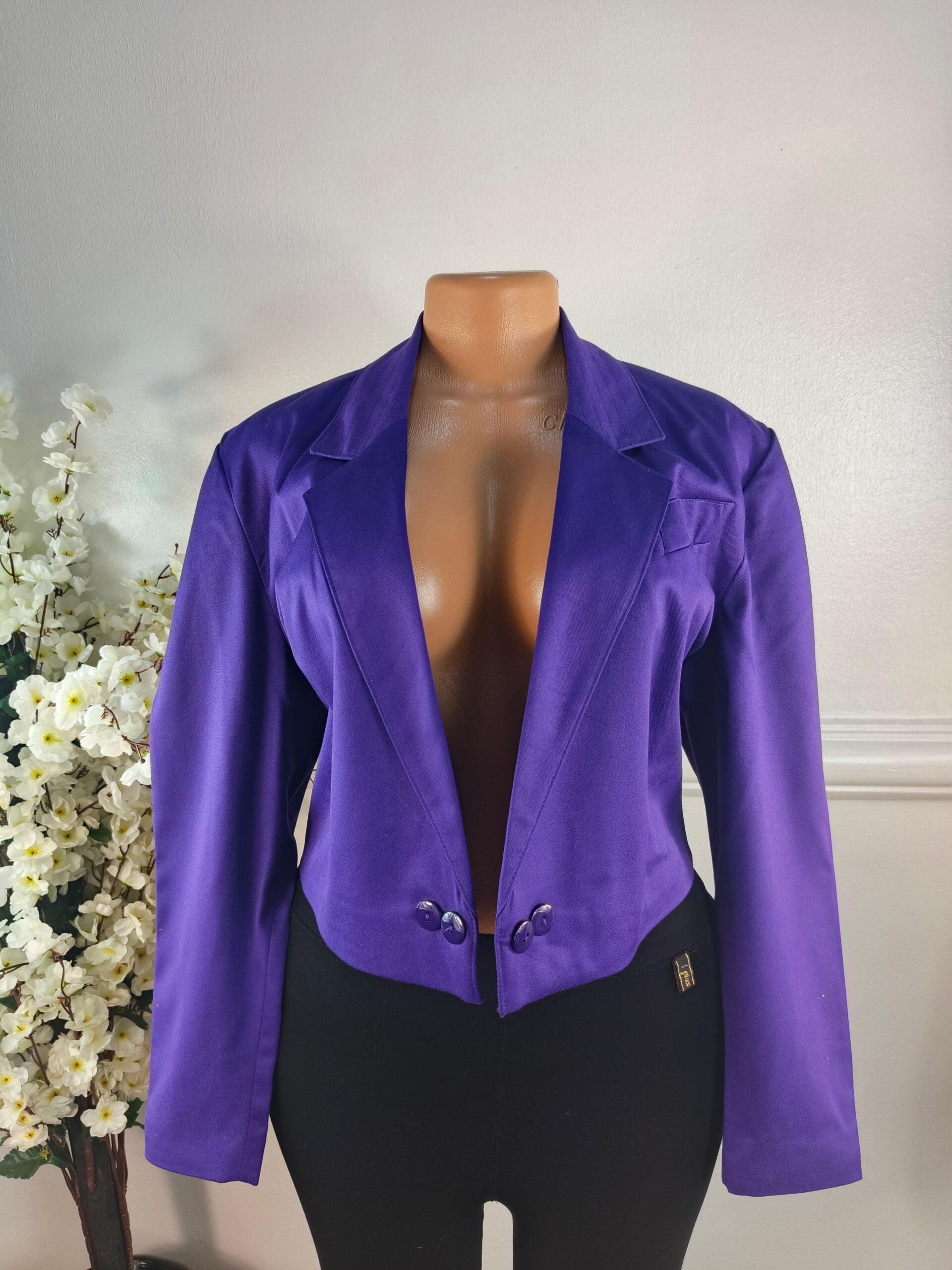 BLAZER UK SIZE 10 [LENGHT 20 INCHES, PURPLE] image 0