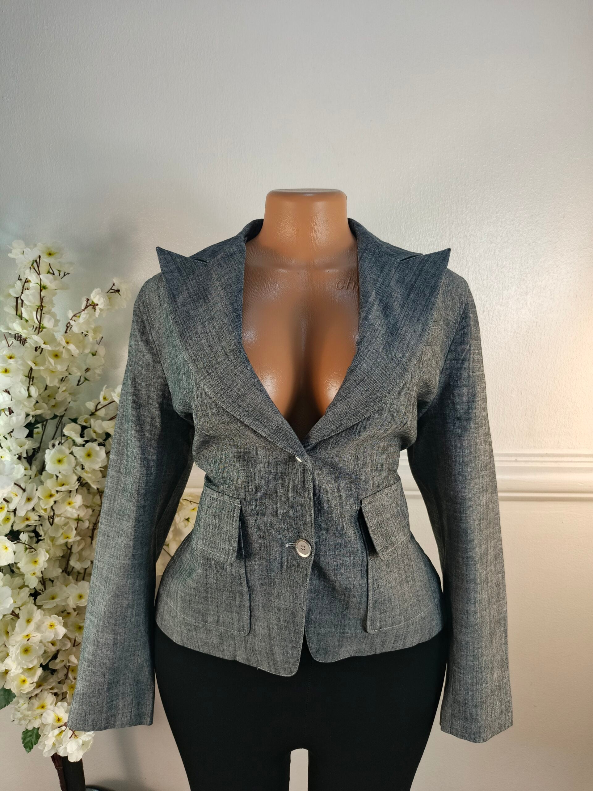 O.M.G UK SIZE 10 [LENGHT 25 INCHES, GREY] image 0