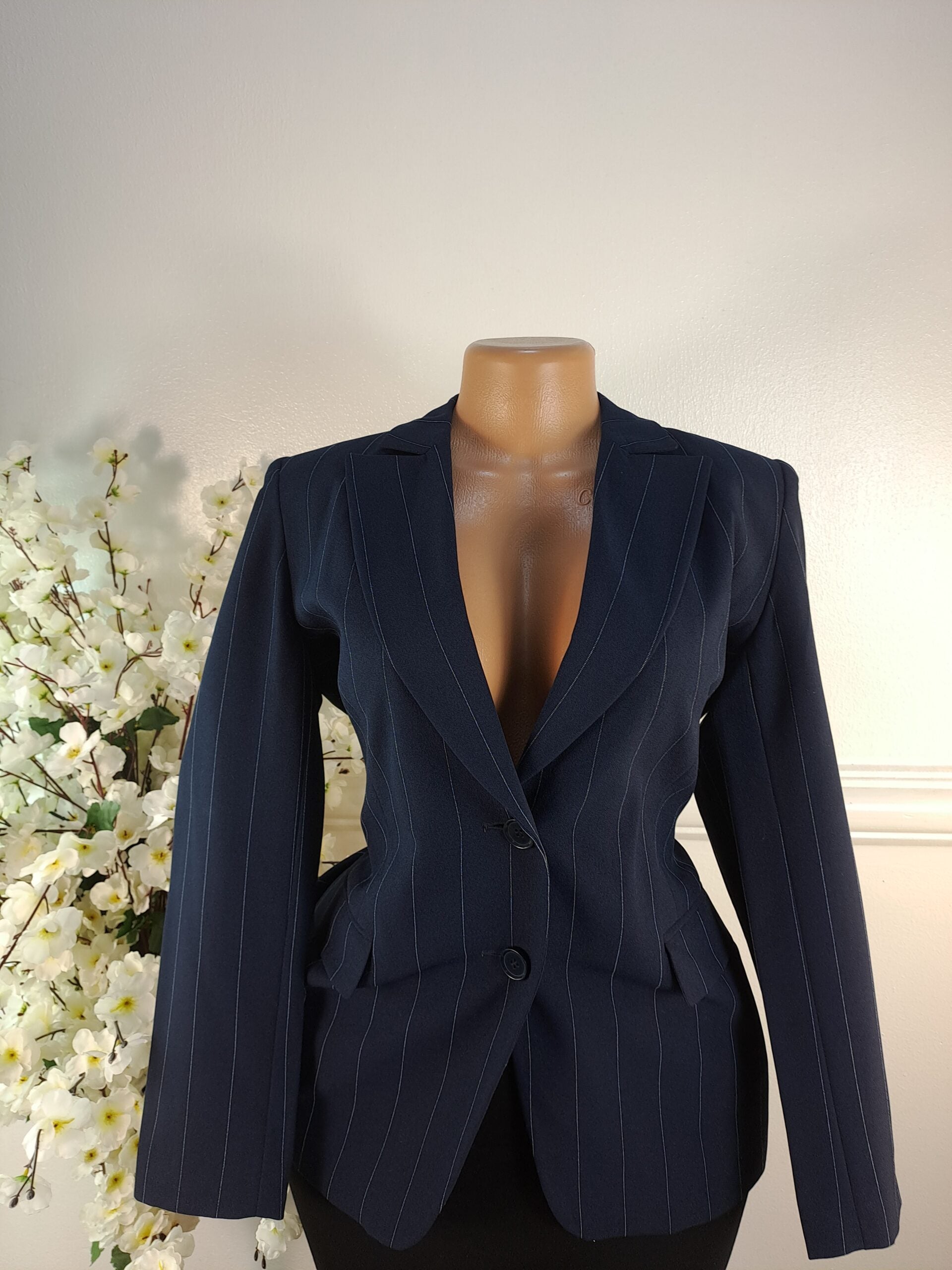MARK &amp; SPENCER UK SIZE 10 [LENGTH 27 INCHES, NAVY BLUE] image 0