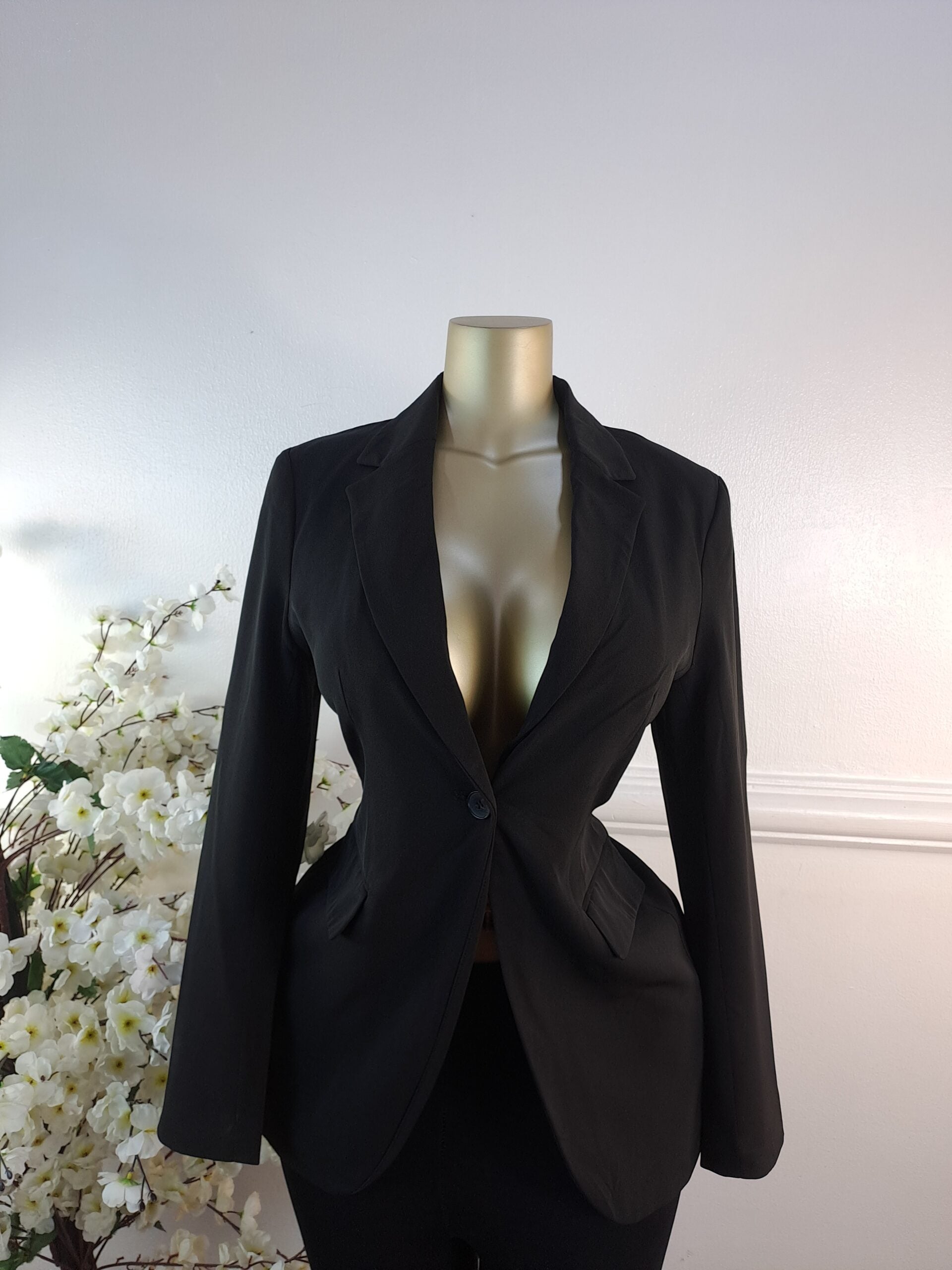 H&amp;M UK SIZE 8 [LENGTH 29 INCHES, BLACK] image 0