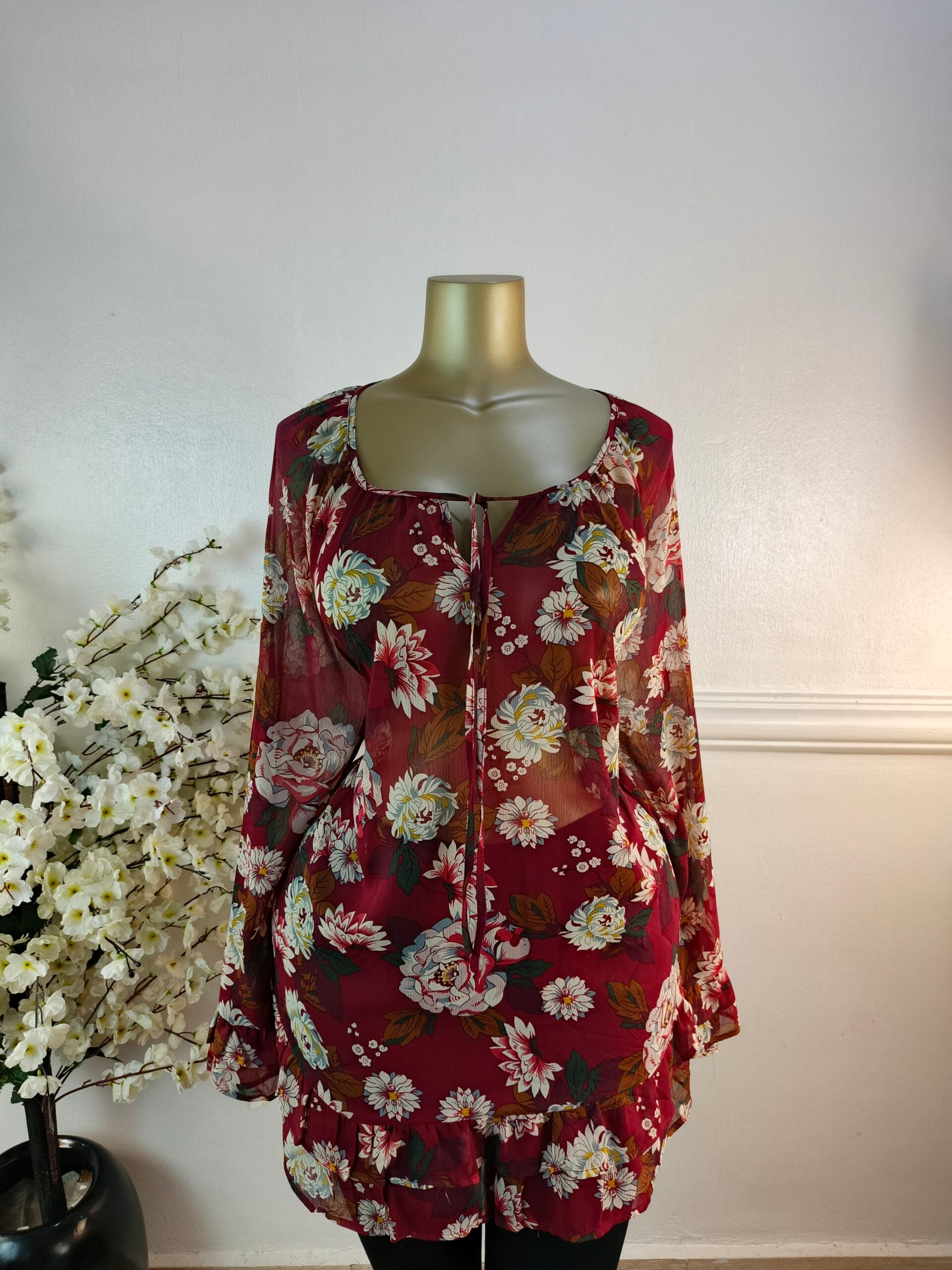 VILA UK SIZE 22 [WINE] image 0