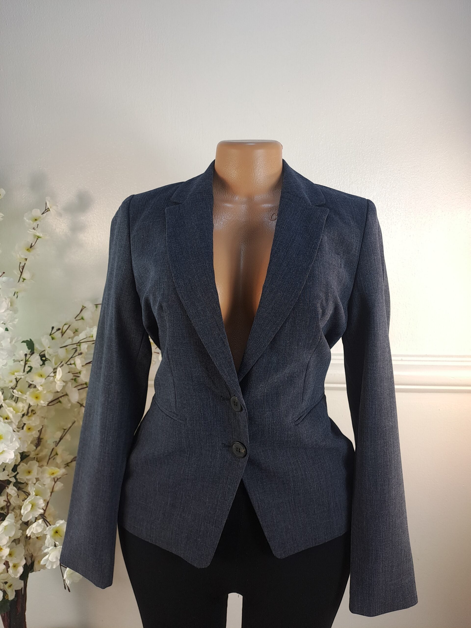 NEXT TAILORING UK SIZE 8 [LENGTH 26 INCHES, NAVY BLUE] image 0