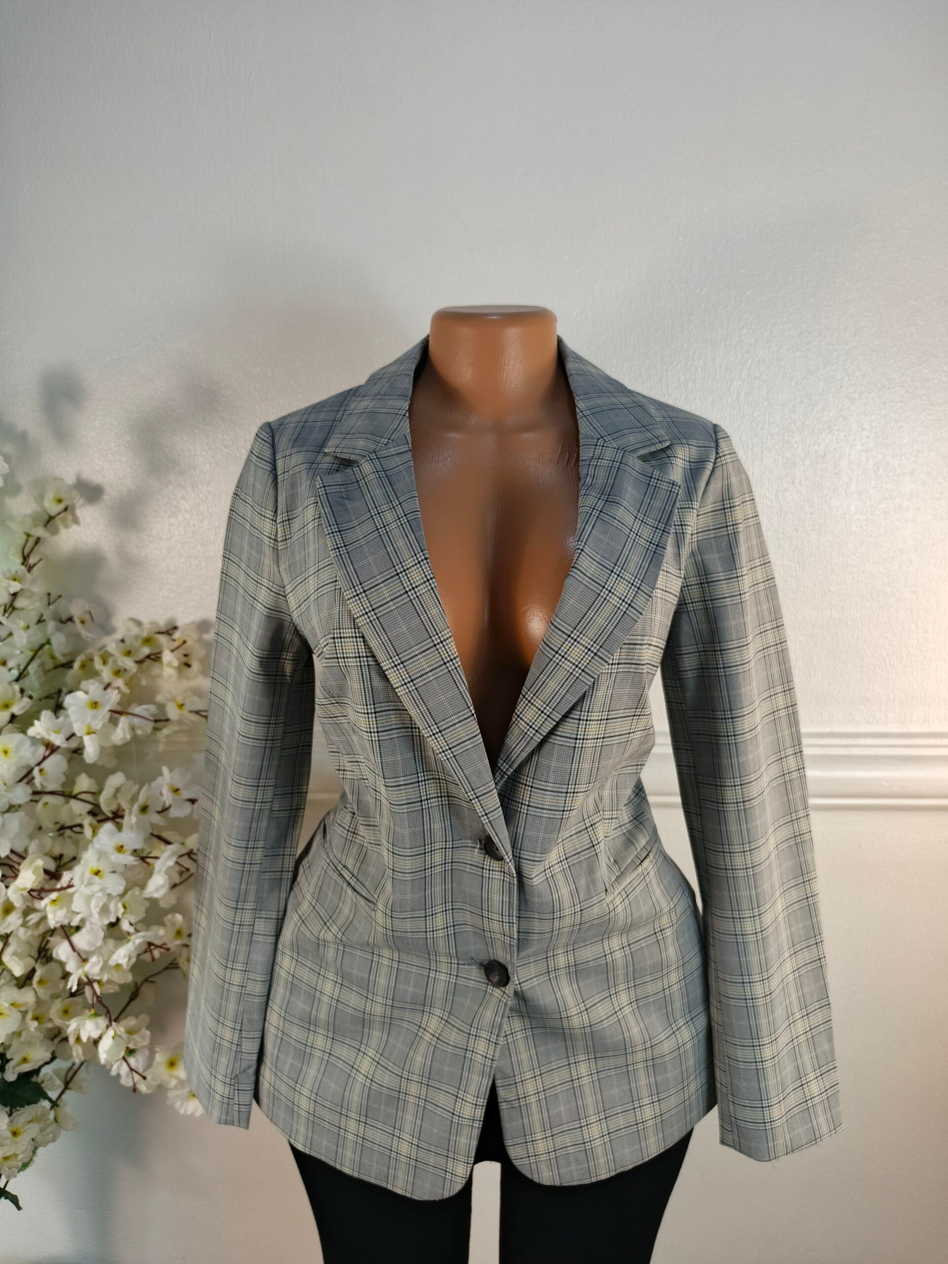 NEW LOOK UK SIZE 10 [LENGTH 29 INCHES, GREY] image 0